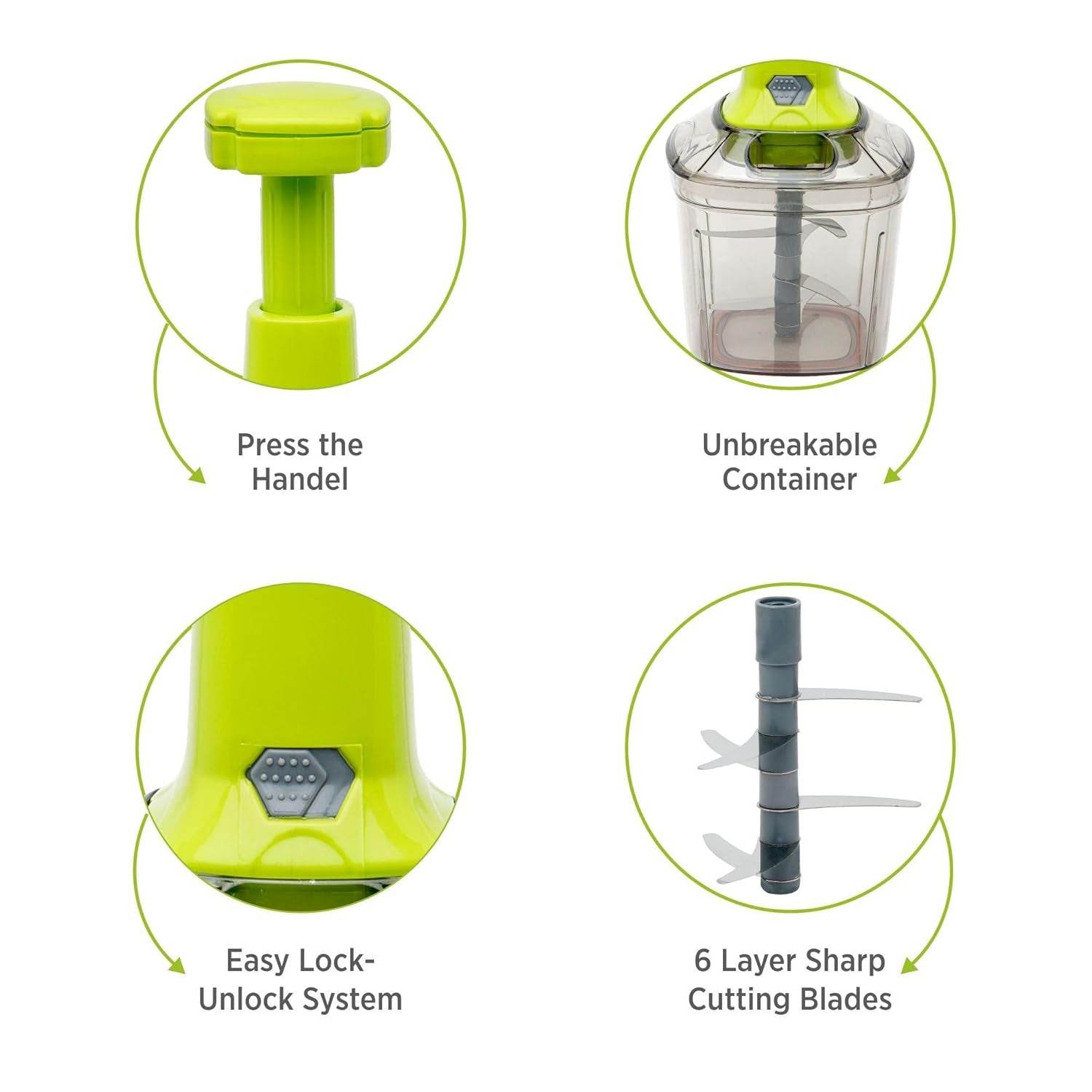 2 in 1 Press Vegetable Choppers For Kitchen - 9XShoppy