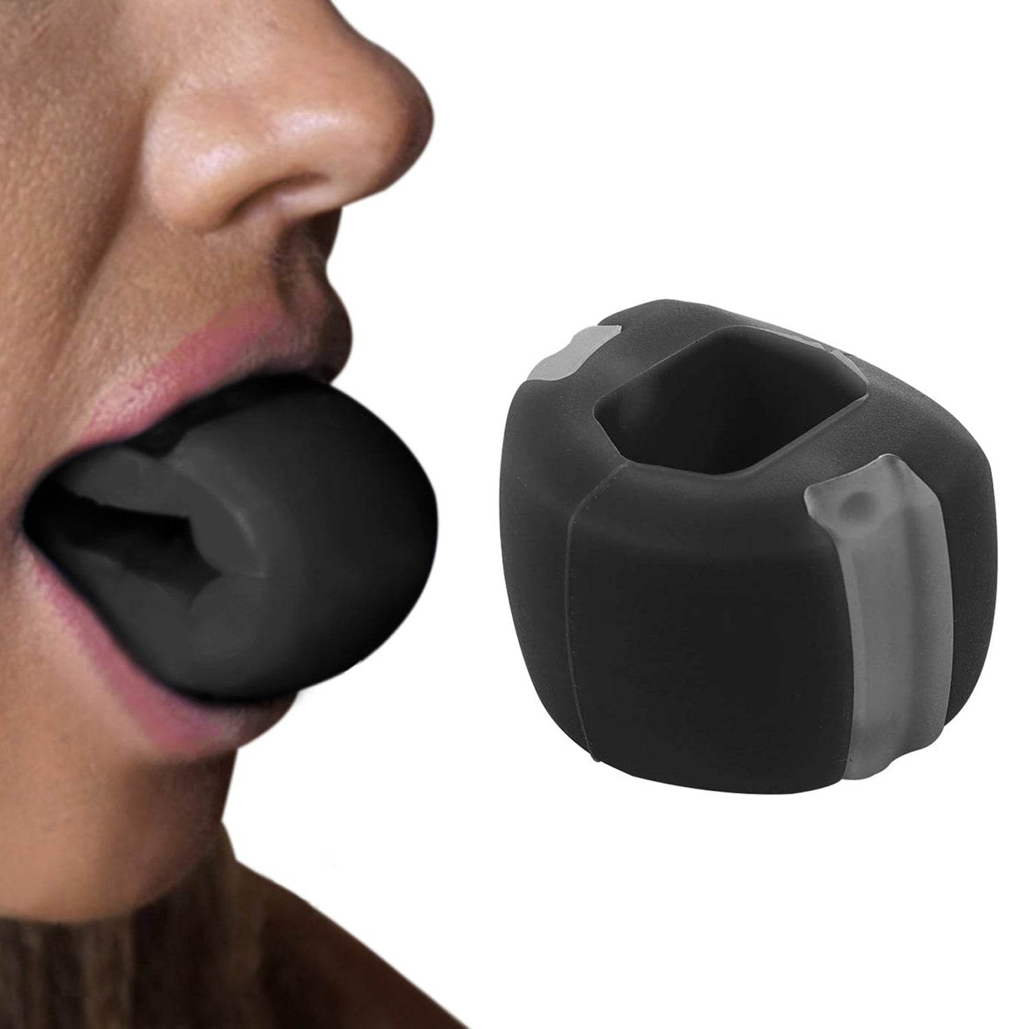 6101v Cn Blk Jaw Exerciser Used To Gain Sharp And Chiselled Jawline Easily And Fast. - 9XShoppy