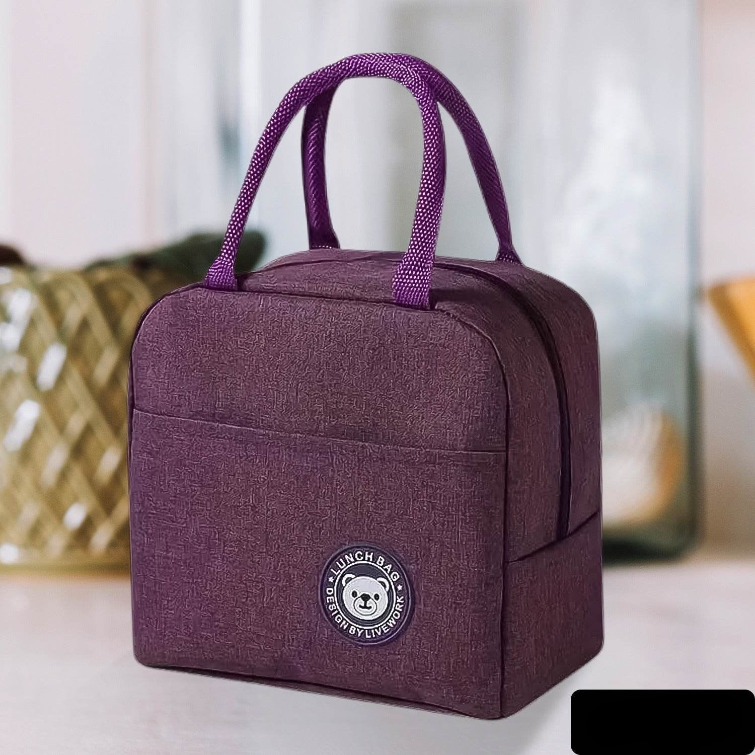 Lunch Box Bag For Women Men Insulated Lunch Bag With Zipper (1 Pc) - 9XShoppy