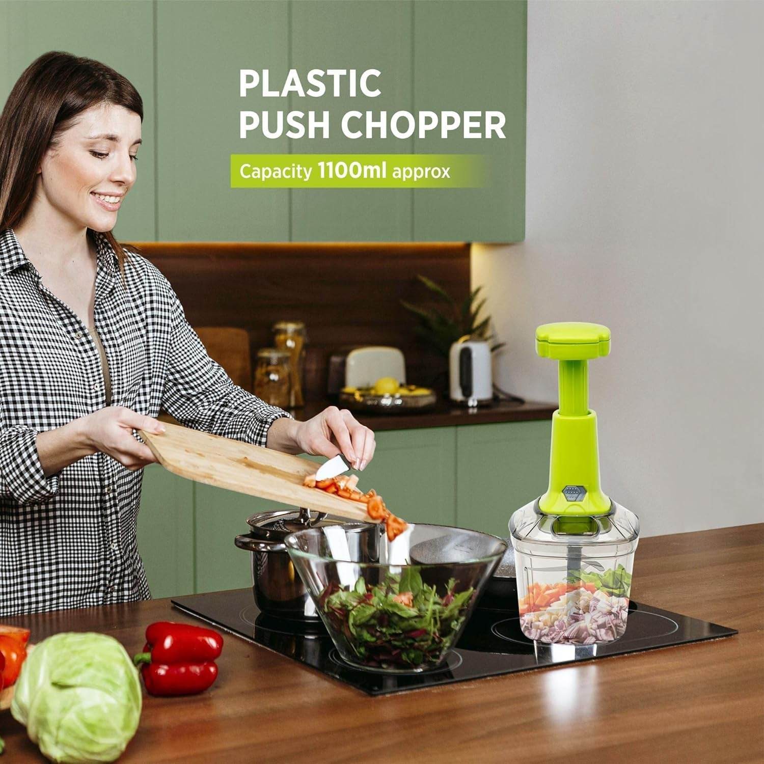 2 in 1 Press Vegetable Choppers For Kitchen - 9XShoppy