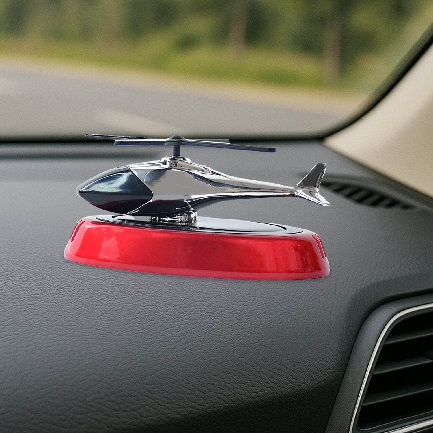 Solar-powered Rotating Helicopter Car Air Freshener - 9XShoppy