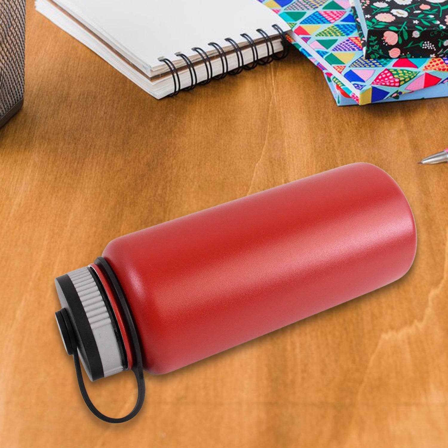 Stainless Steel Double Wall Vacuum-insulated Drink Water Bottle (1000 Ml Mix Color) - 9XShoppy