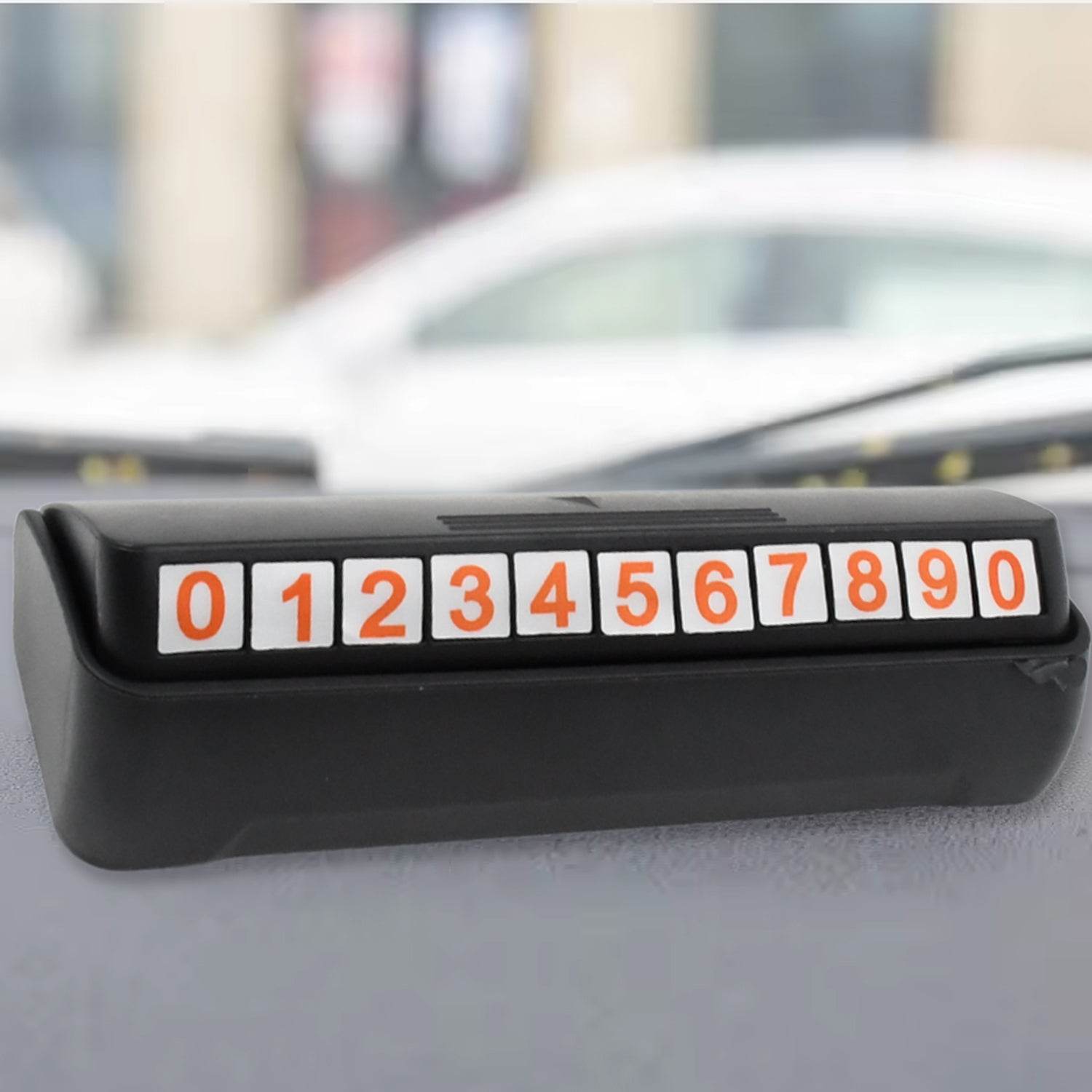 Temporary Car Parking Mobile Number Display With Magnetic Numbers Stickers (1pc) - 9XShoppy