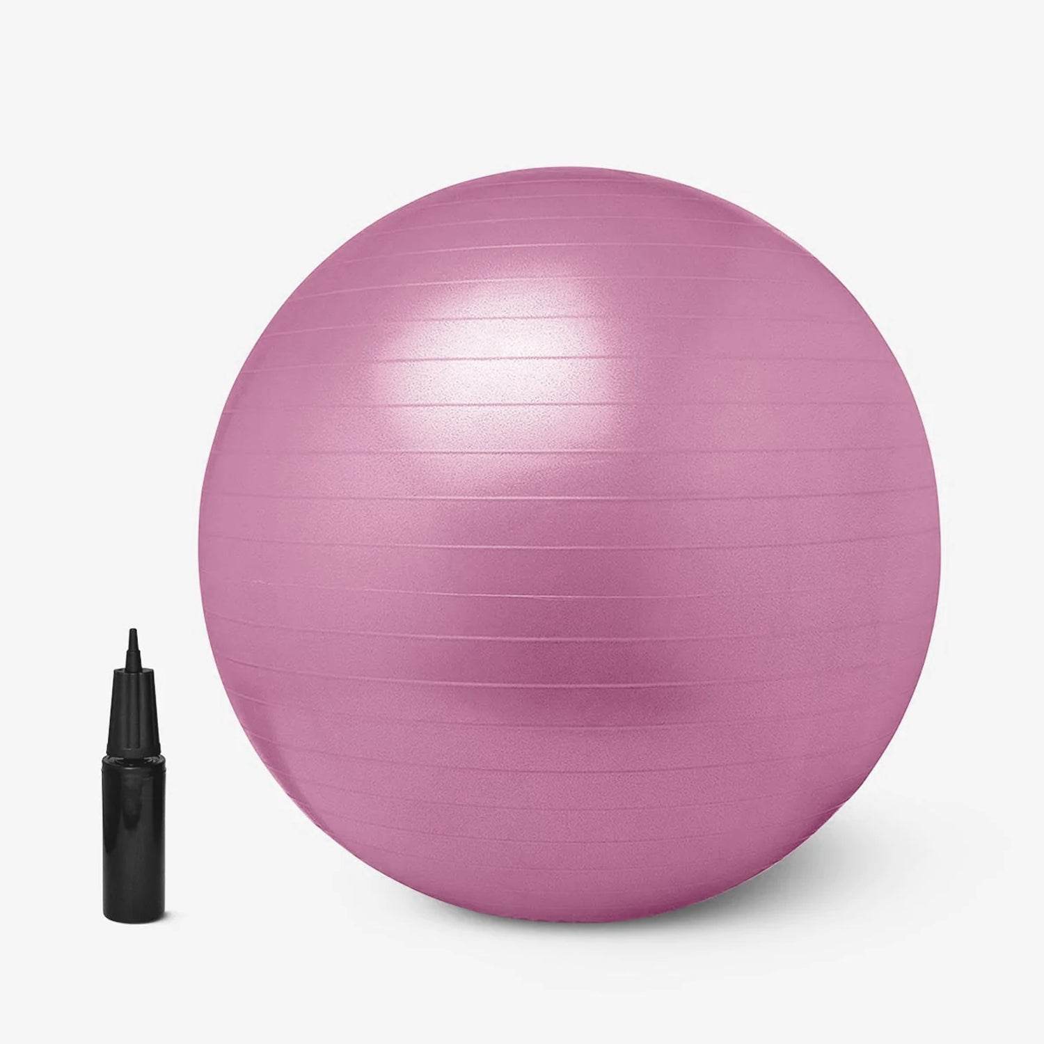 9091 Anti Burst 65 Cm Exercise Ball With Inflation Pump Non-slip Gym Ball For Yoga Pilates Core Training Exercises At Home And Gym- Suitable For Men And Women - 9XShoppy