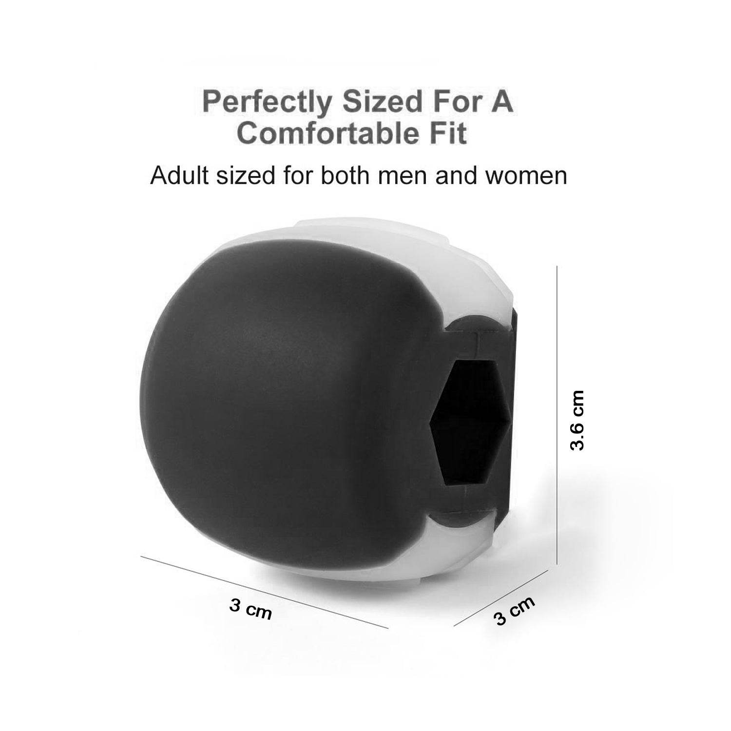6101v Cn Blk Jaw Exerciser Used To Gain Sharp And Chiselled Jawline Easily And Fast. - 9XShoppy