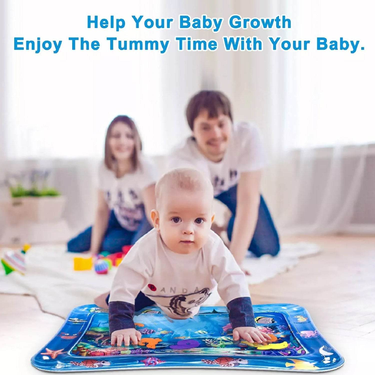 Baby Water Mat Inflatable Baby Play Mat Activity Center - 9XShoppy