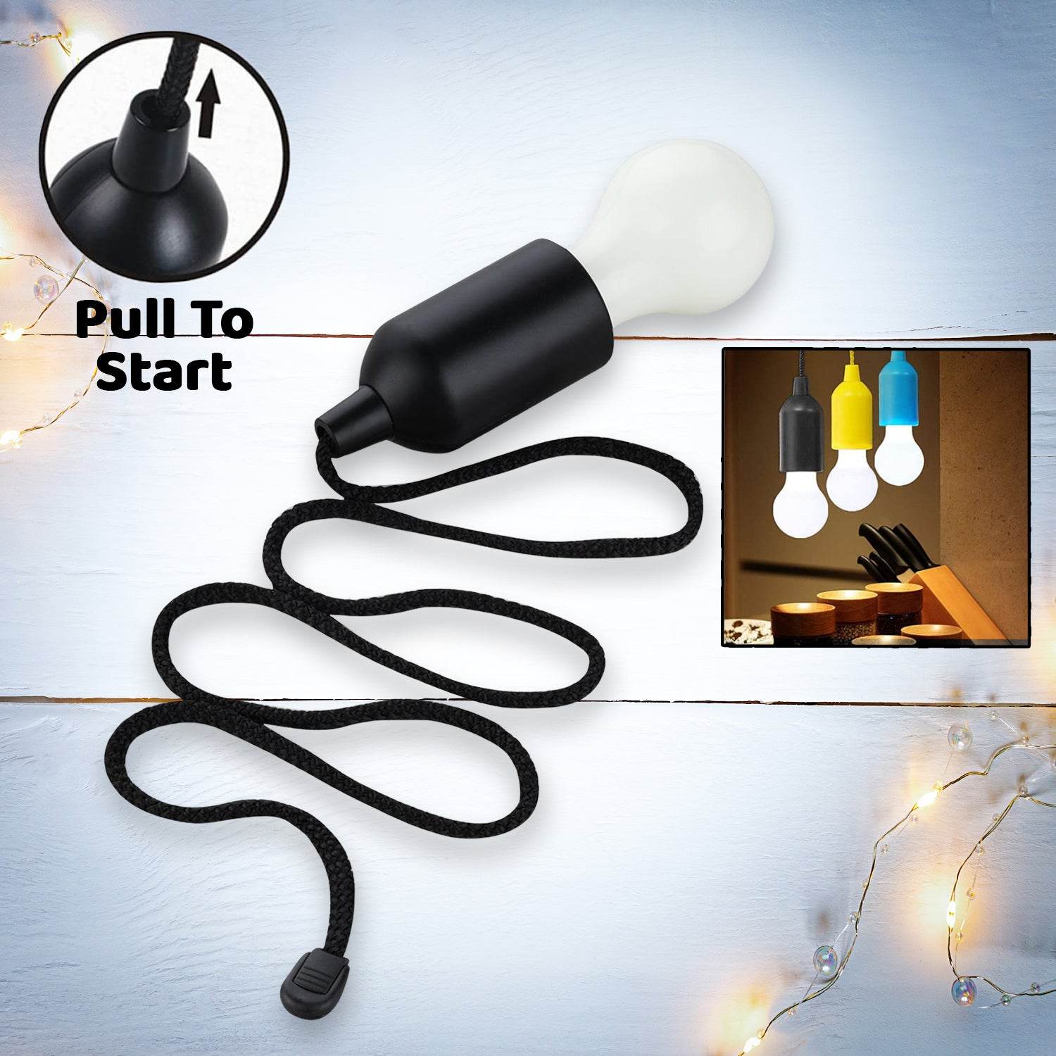 Light Bulb Black Led Pendant Lights - 9XShoppy