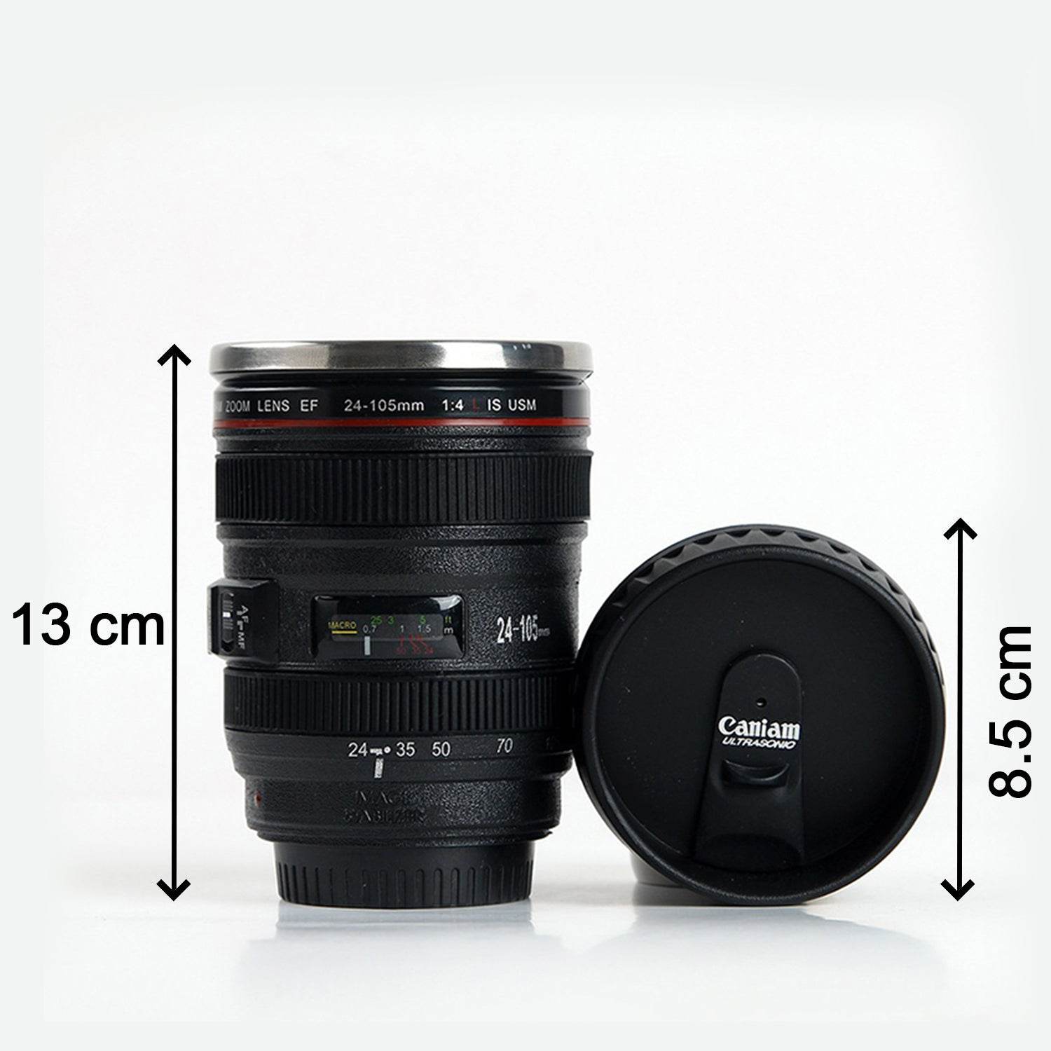 Plastic Camera Lens Stainless Steel Coffee Mug - 9XShoppy
