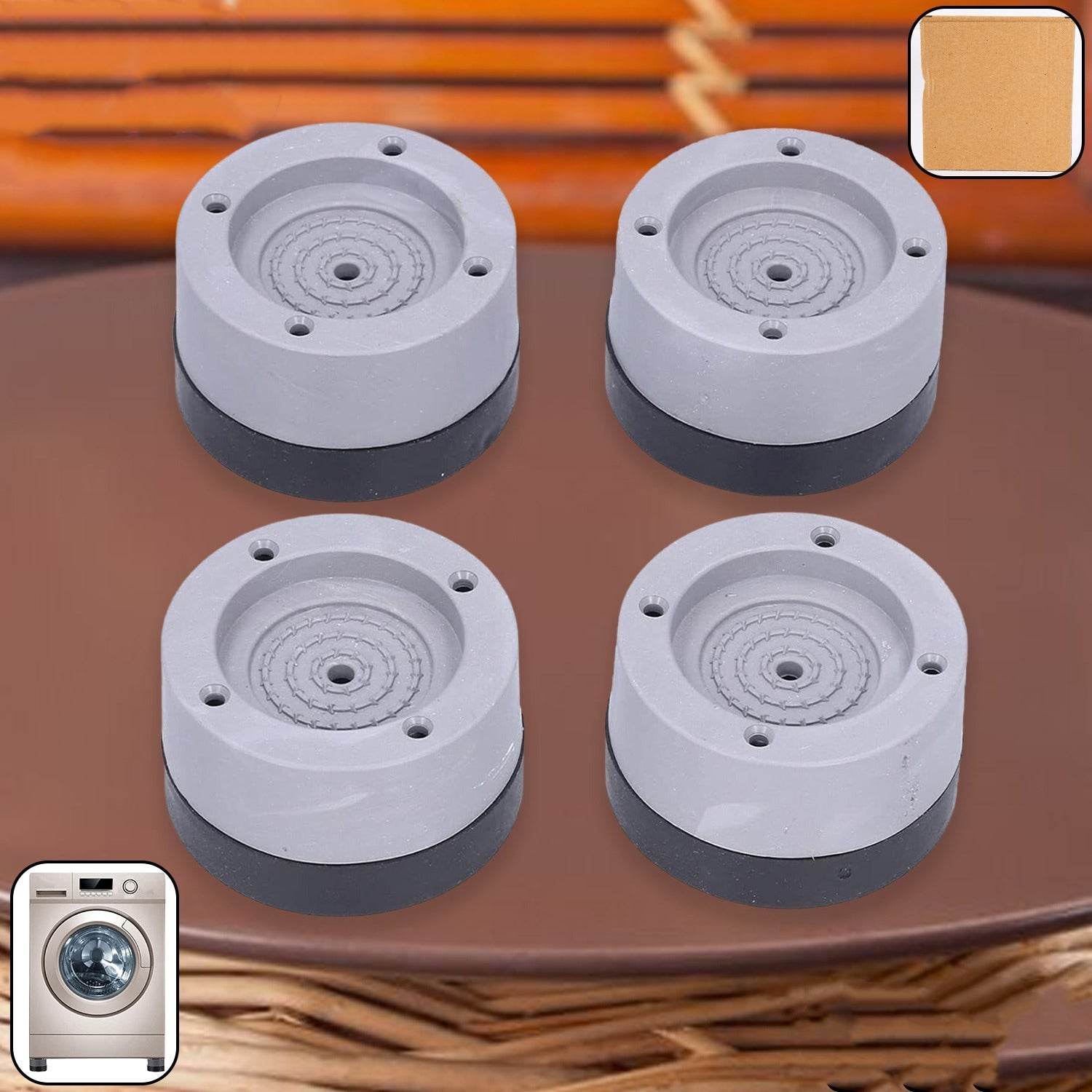 Round Washing Machine Support Pad (4 Pcs Set) - 9XShoppy