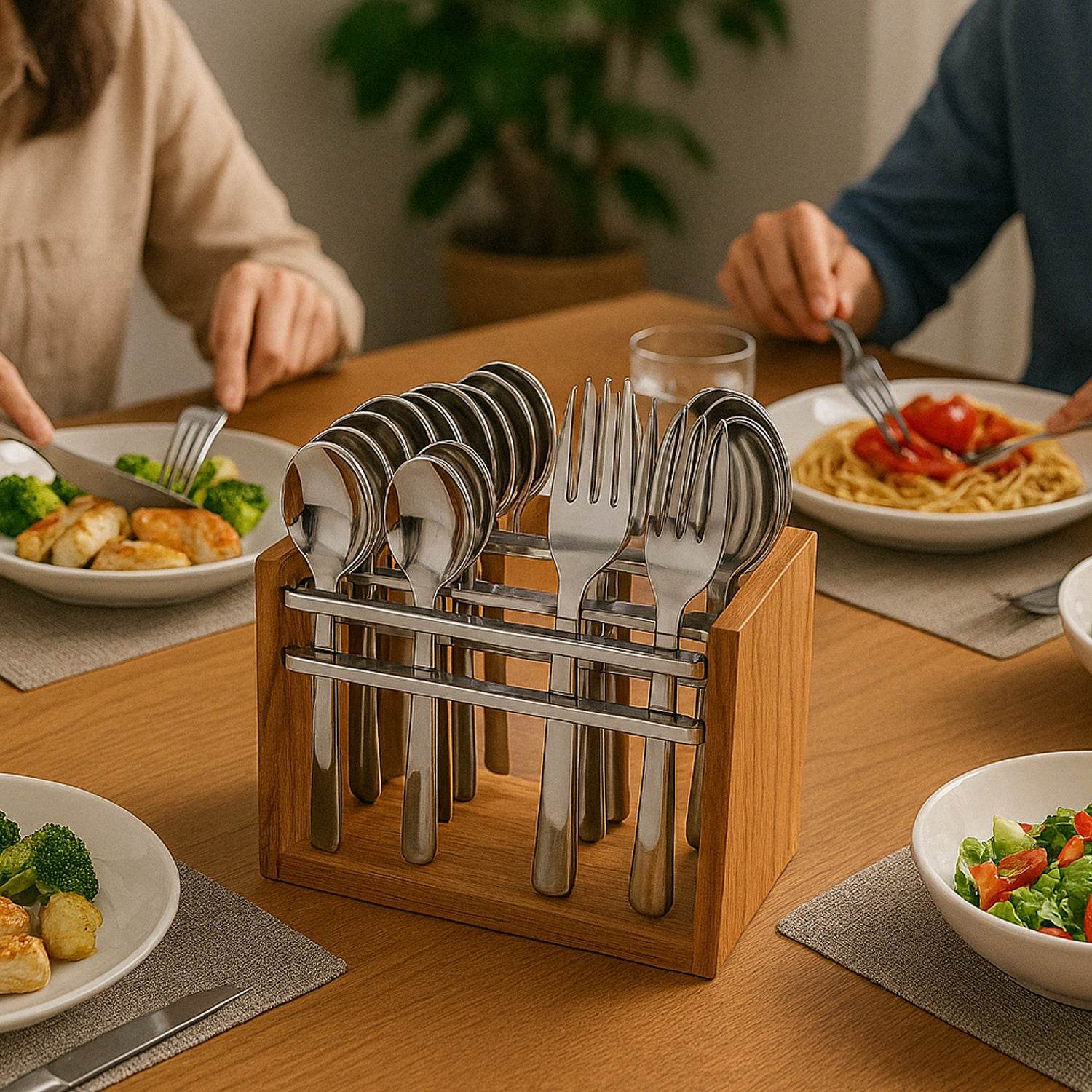Apex Premium Stainless Steel Cutlery Set (24 Pc) - 9XShoppy