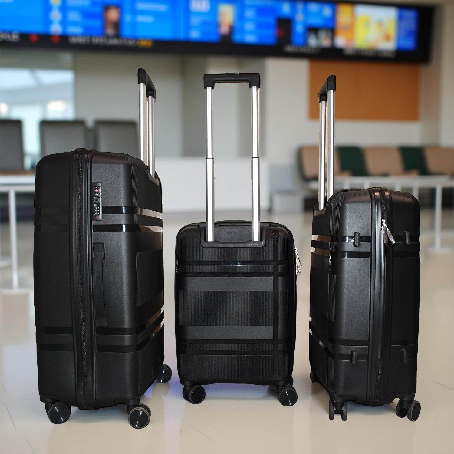 Mix Color Hard-shell Luggage Trolley 4-pc (Set) - 9XShoppy