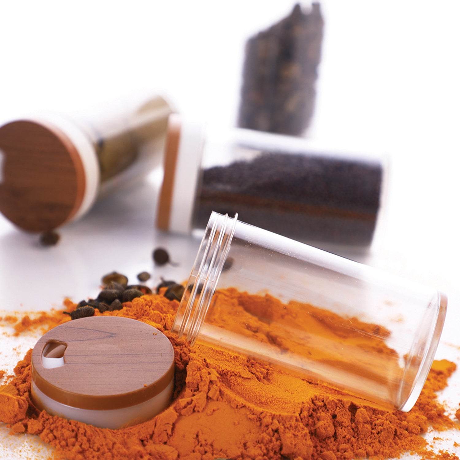 8117 Ganesh Storewell Plastic Spice Rack - Set Of 8 - 9XShoppy