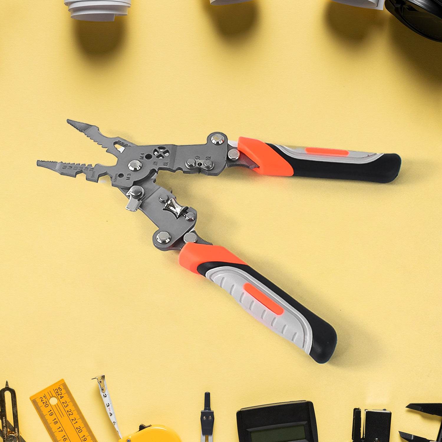 8 In 1 Wire Stripper Pliers Soft Grip - 9XShoppy