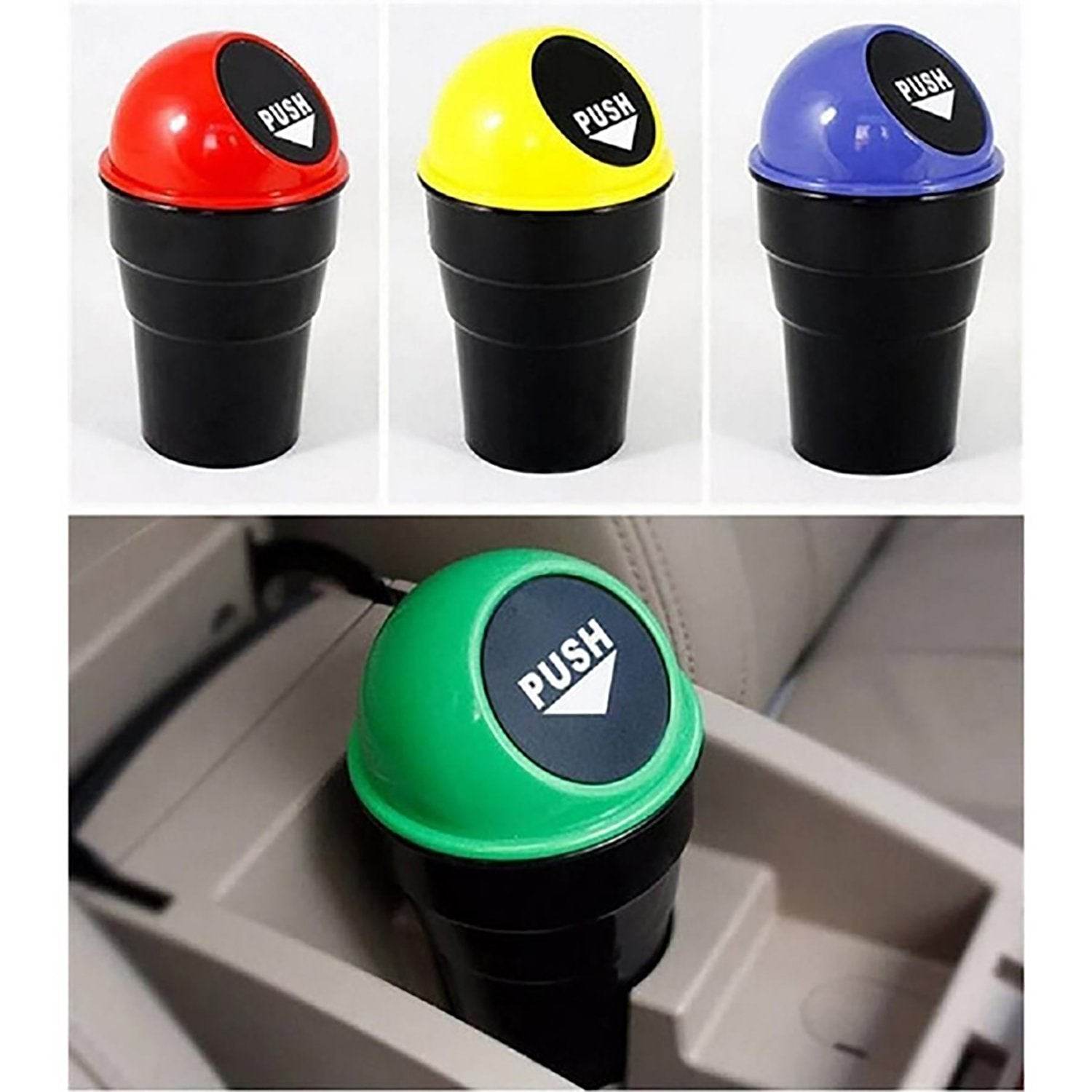 Mini Car Trash Bin Can Holder Dustbin - 9XShoppy