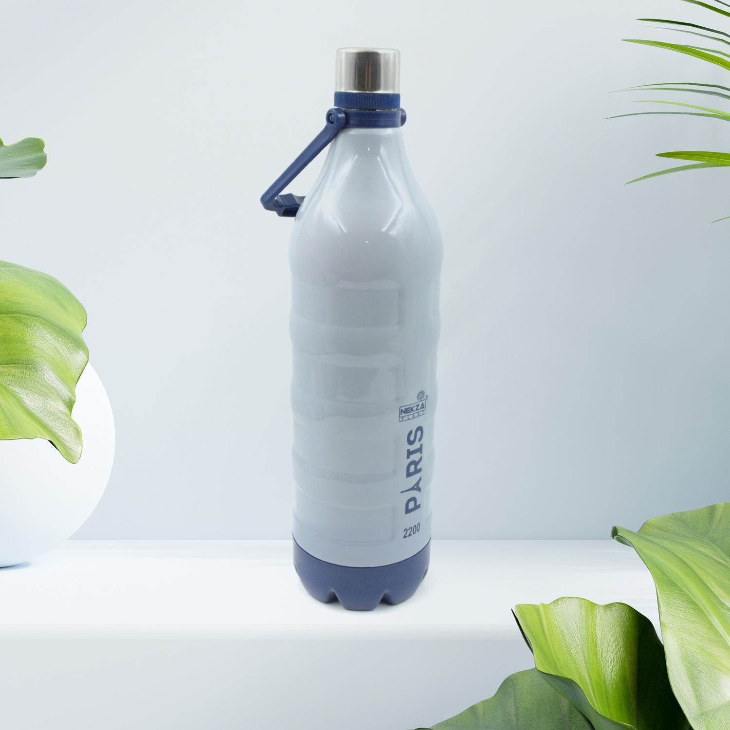 Plastic Sports Insulated Water Bottle With Handle Easy To Carry High Quality Water Bottle Bpa-free Leak-proof For Kids School For Fridge Office Sports School Gym Yoga (1 Pc 1500ml 2200ml) - 9XShoppy