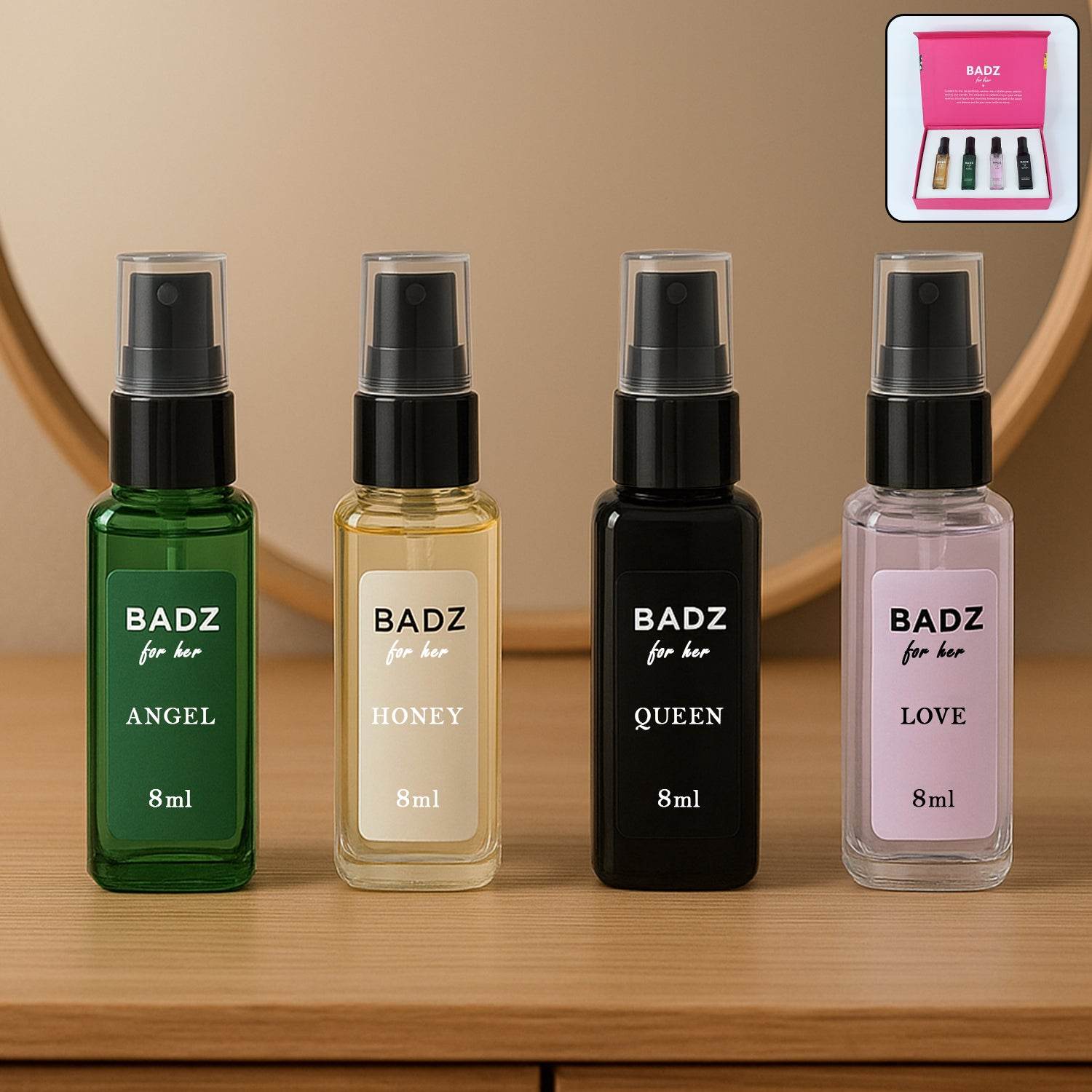 Mini Perfume Spray 8ml (Mix Fragrance 4 Pc) - 9XShoppy