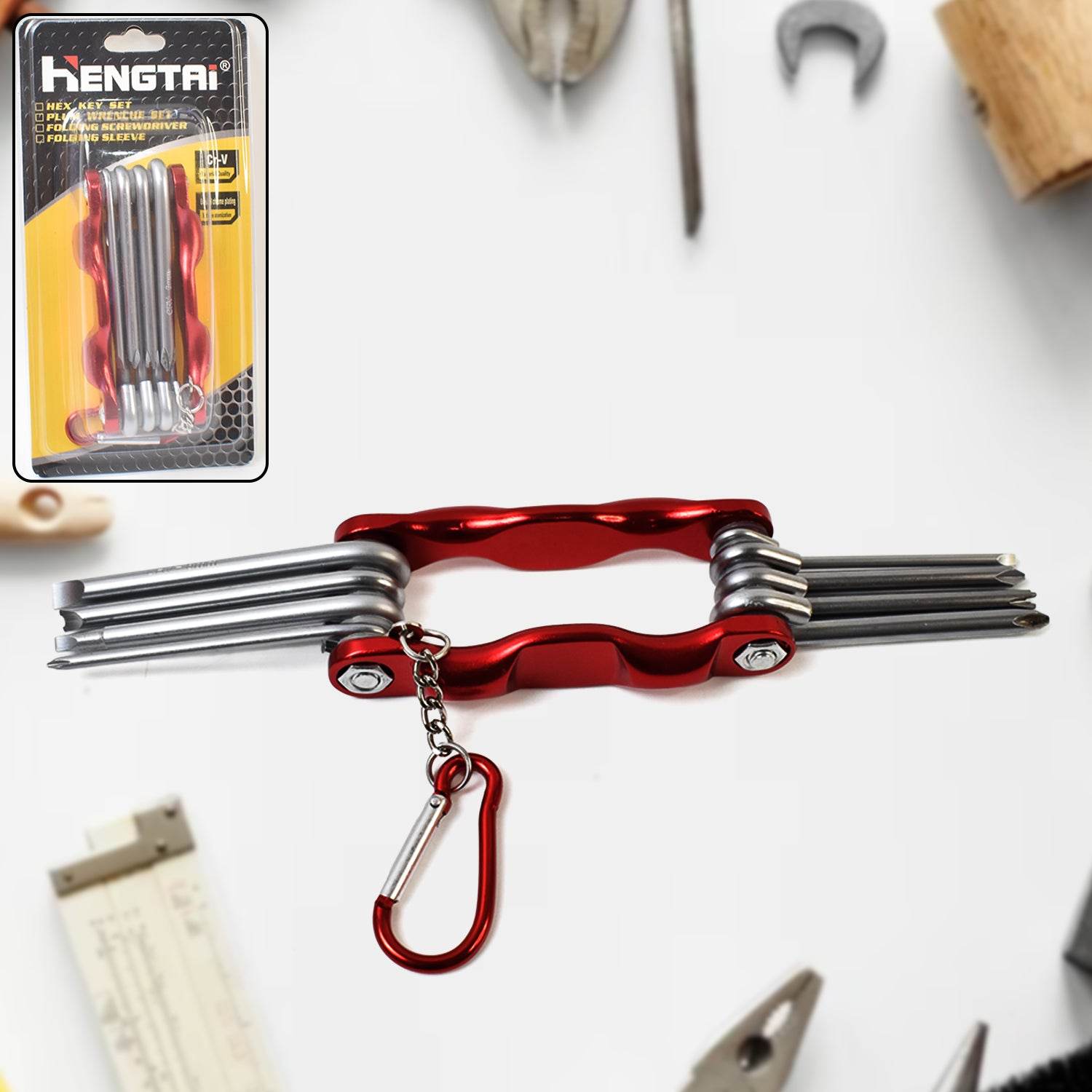 Portable 8 In 1 Multifunctional Cycling Bike Repair Tool Set Wrench Screwdriver Tools - 9XShoppy