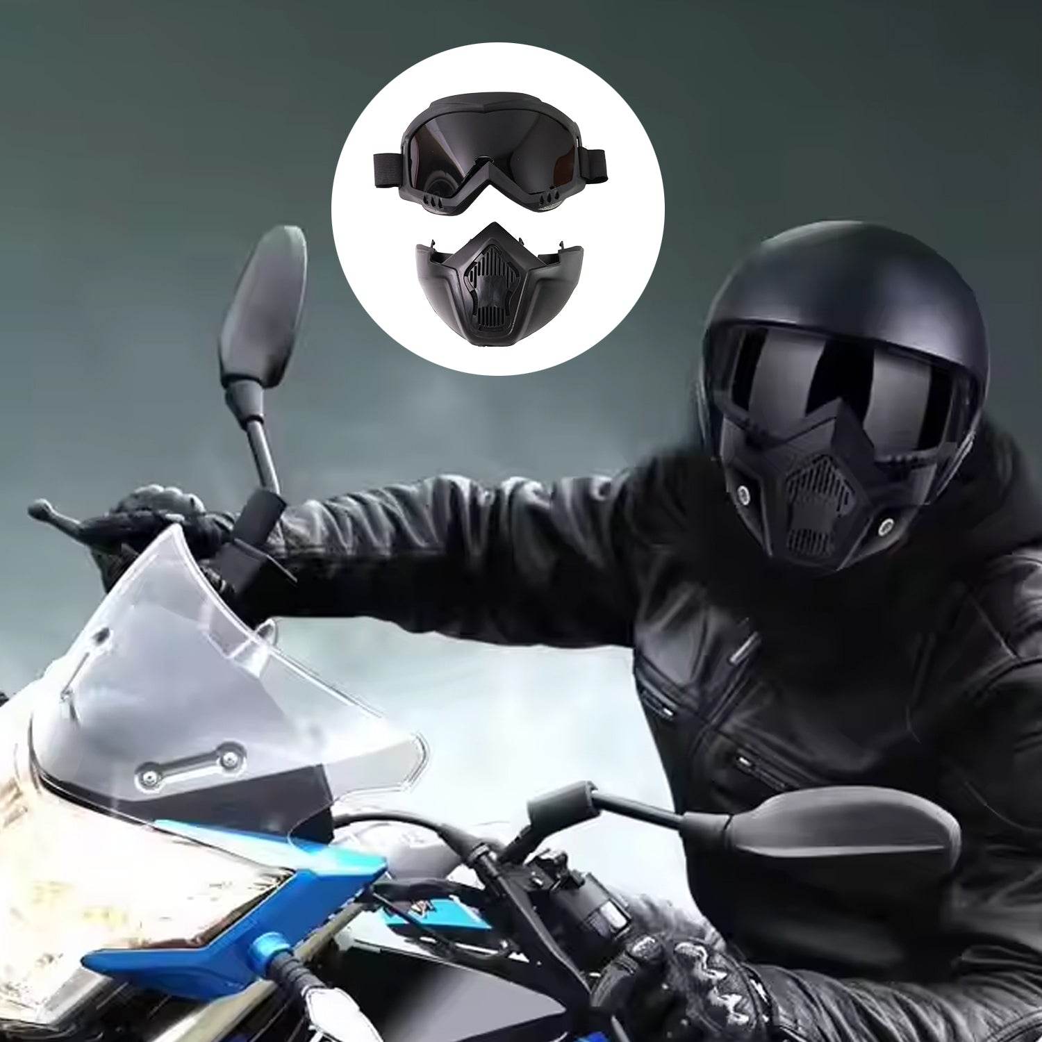 Motorcycle Goggles Off-road Helmet Goggles Windproof Glasses Goggles Mask (1 Pc) - 9XShoppy