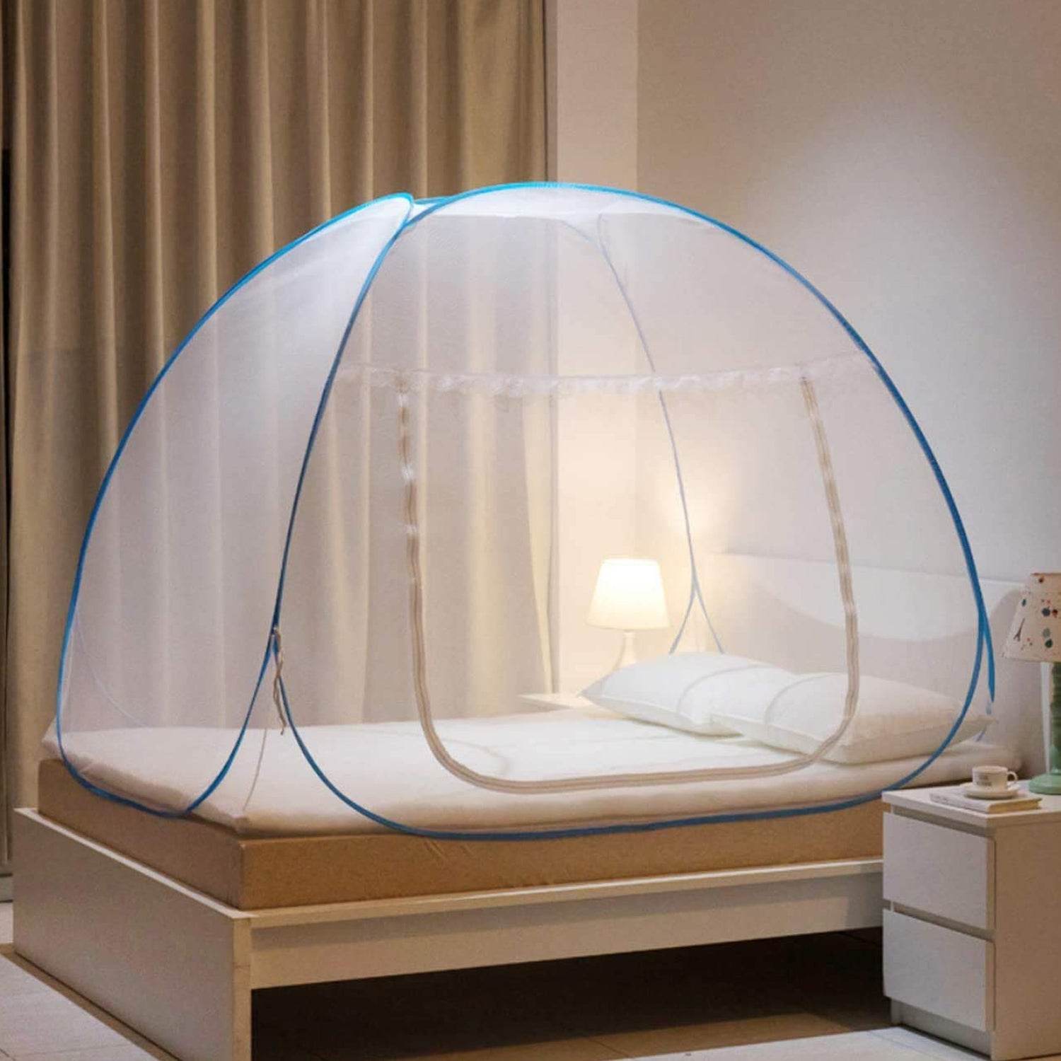 Premium Polyester Foldable Mosquito Net Tent (100 Cm Long 1 Pc) - 9XShoppy