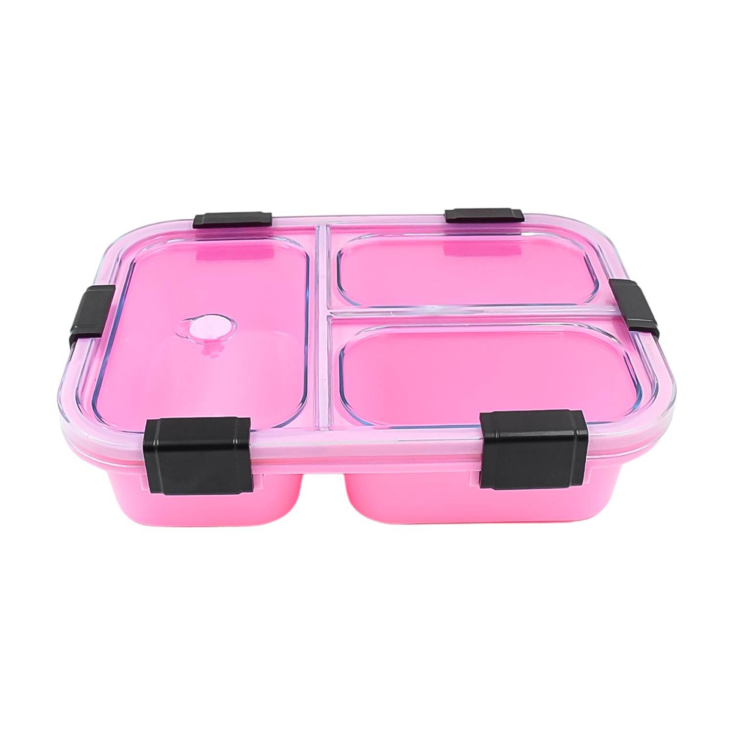 Plastic 3 Compartment Insulated Lunch Box Lunch Box (1 Pc) - 9XShoppy