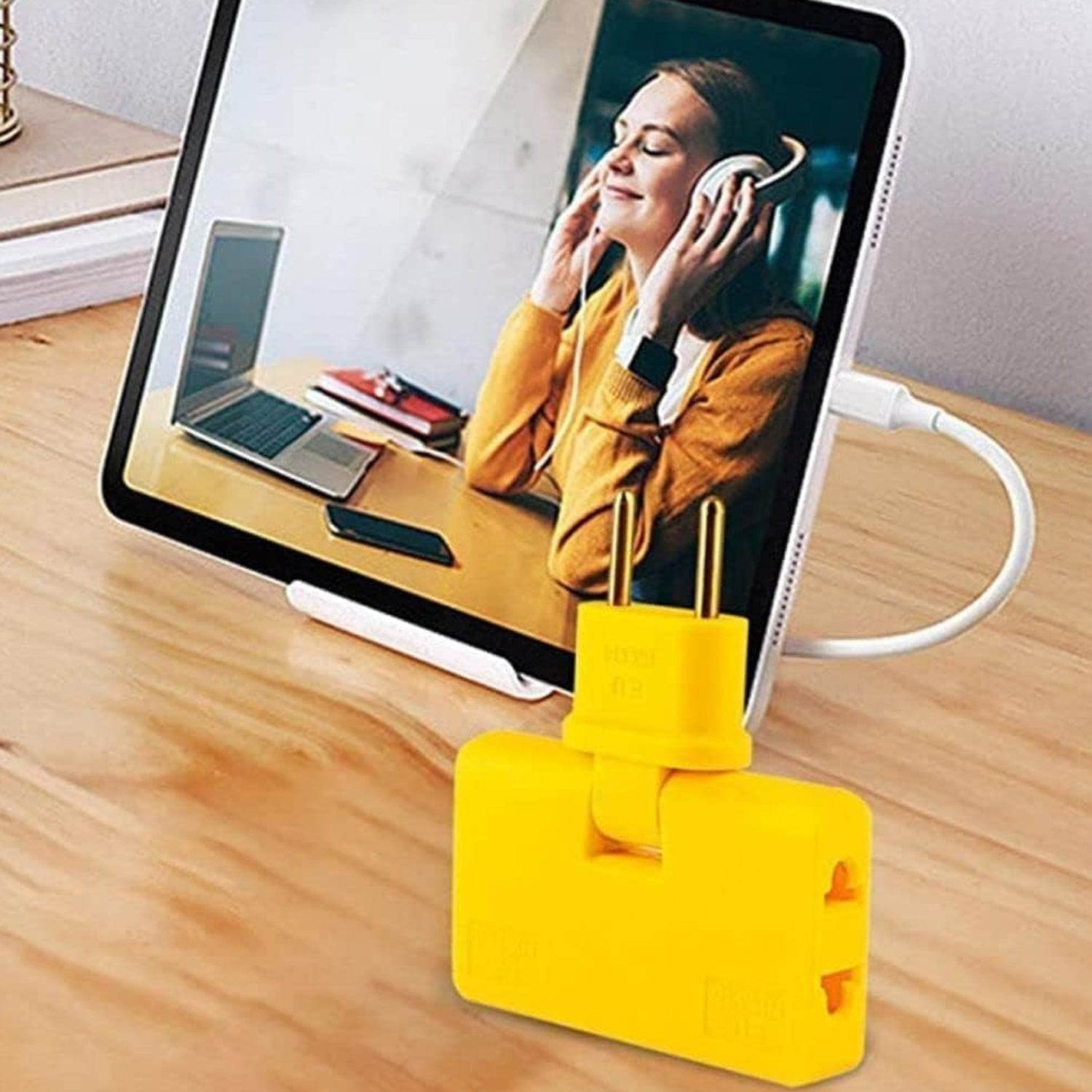 Wireless 3 In 1 Foldable Wall Plug Adapter Socket Converter (1 Pc) - 9XShoppy