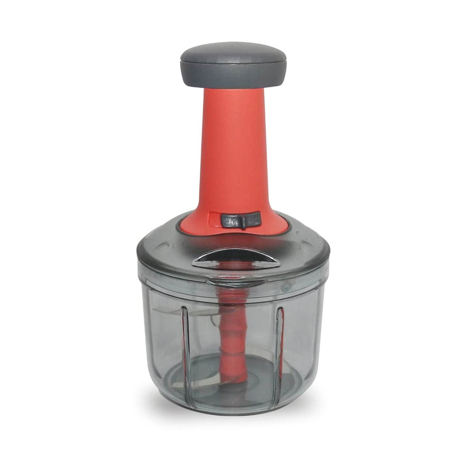 5901 Matte Finish Manual Hand Press Chopper For Kitchen Mini Handy Compact Chopper With 3 Blades For Effortlessly Chopping Vegetables Fruits For Your Kitchen. - 9XShoppy