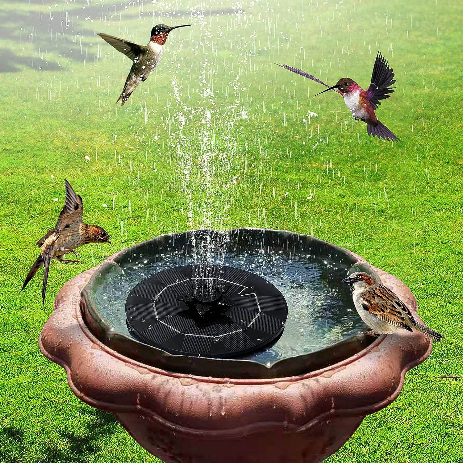 Solar-powered Floating Water Fountain Pump Kit - 9XShoppy