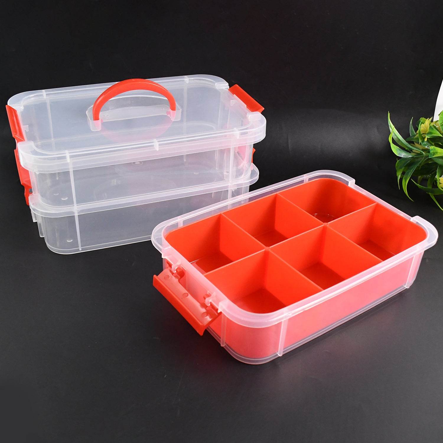 3-layer Multi-purpose Transparent Plastic Storage - 9XShoppy