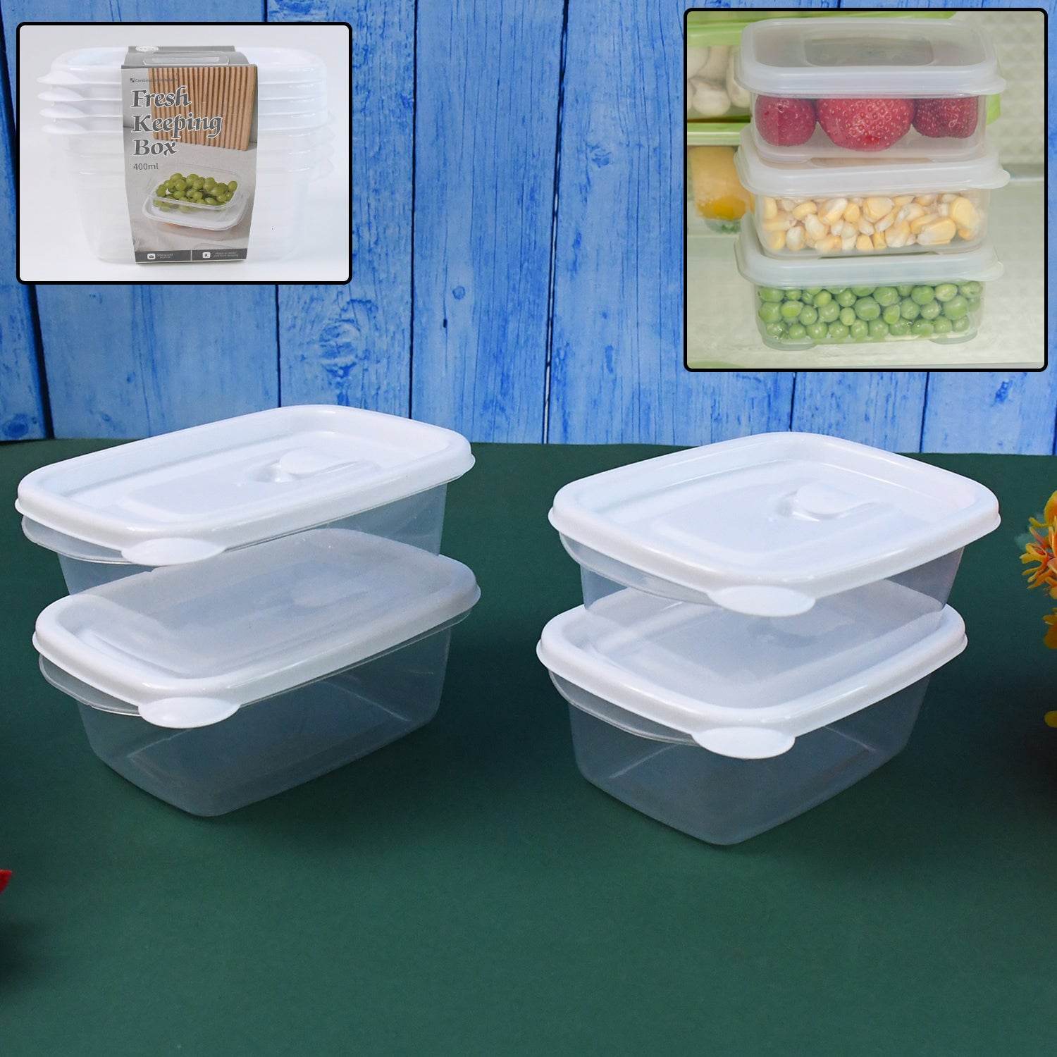 Food Storage Containers-microwave (4 Pc400ml) - 9XShoppy