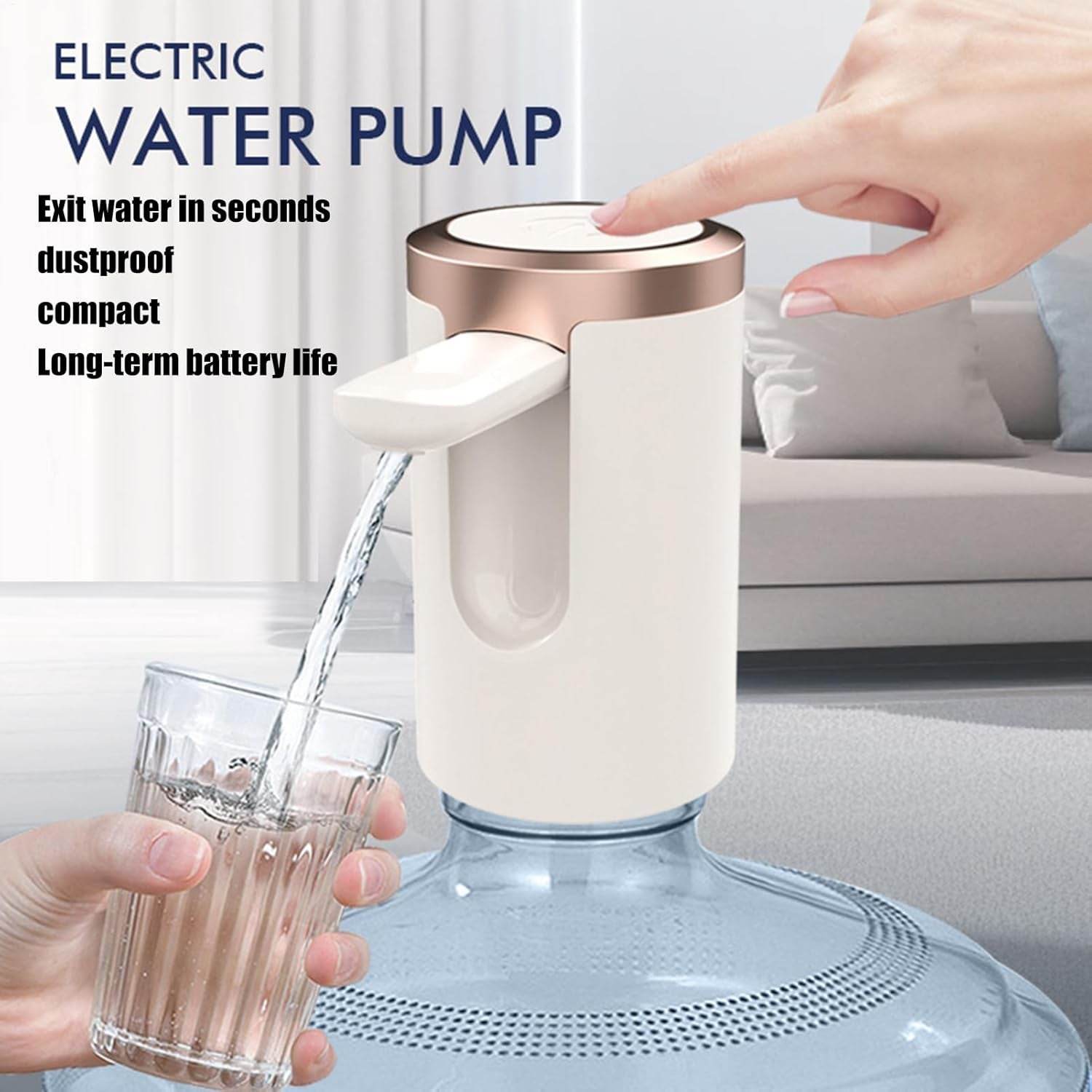 Usb Rechargeable Automatic Water Dispenser For 20 Litre Bottle (1 Pc) - 9XShoppy