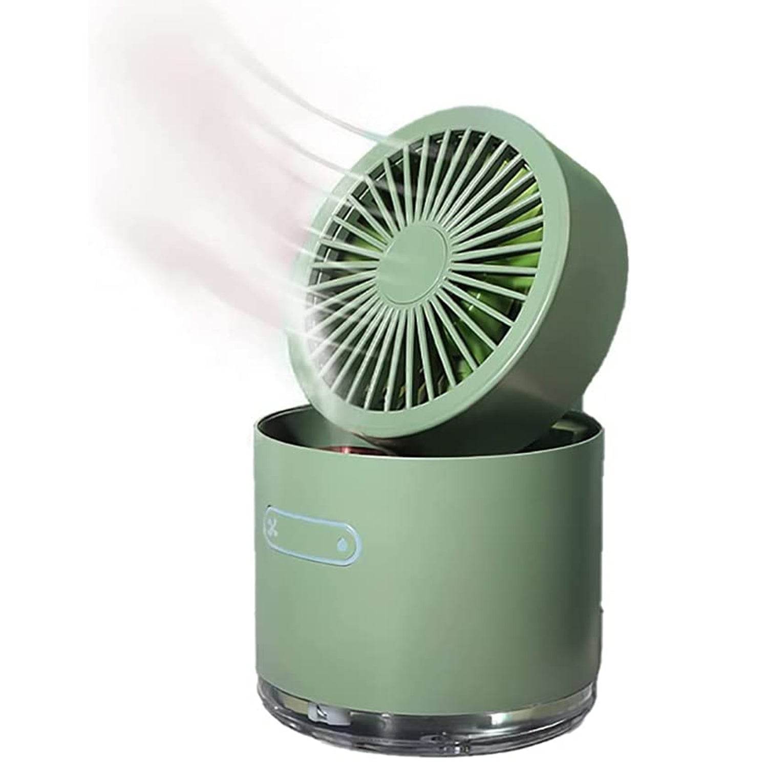 7615 Mini Desktop Cooling Fan Automatic Shaking Head Rotating Spray Humidifier Fan Water Cooling Small Fan Desktop Mini Air Conditioning Fan With Small Water Tank (Battery Not Include) - 9XShoppy