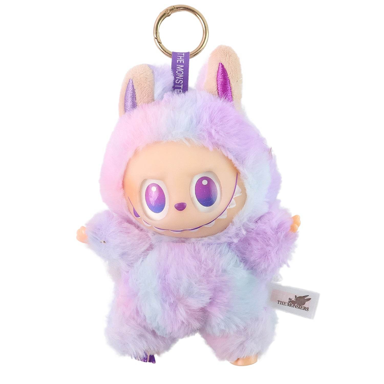 Light Purple Plush Toy Cartoon Keychain With Hook Colorful Light Purple (1 Pc) - 9XShoppy