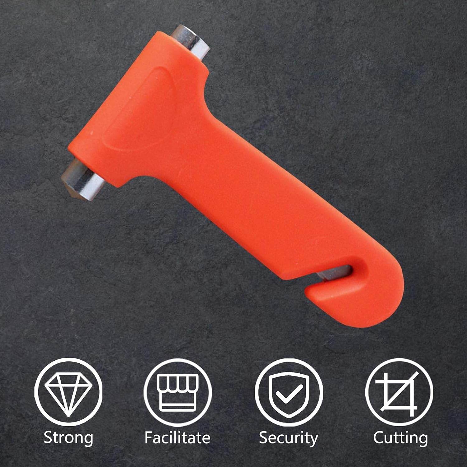 9393 Car Safety Hammeremergency And Rescue Toolcar Window Breaker And Seatbelt Cuttersafety Hammer Emergency Rescue Toolcar Window Breaking Seat Belt Cutter (1 Pc) - 9XShoppy