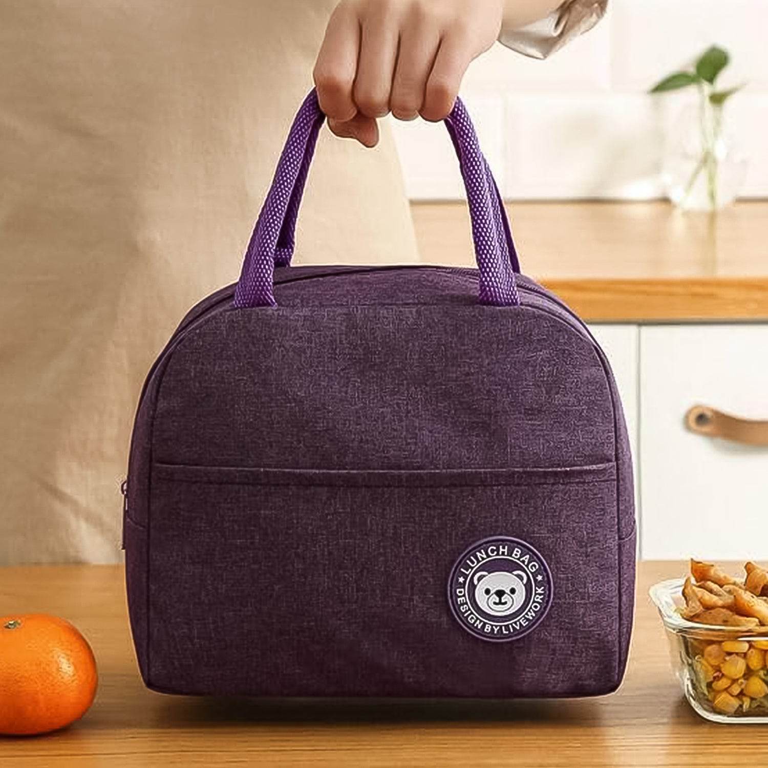 Lunch Box Bag For Women Men Insulated Lunch Bag With Zipper (1 Pc) - 9XShoppy