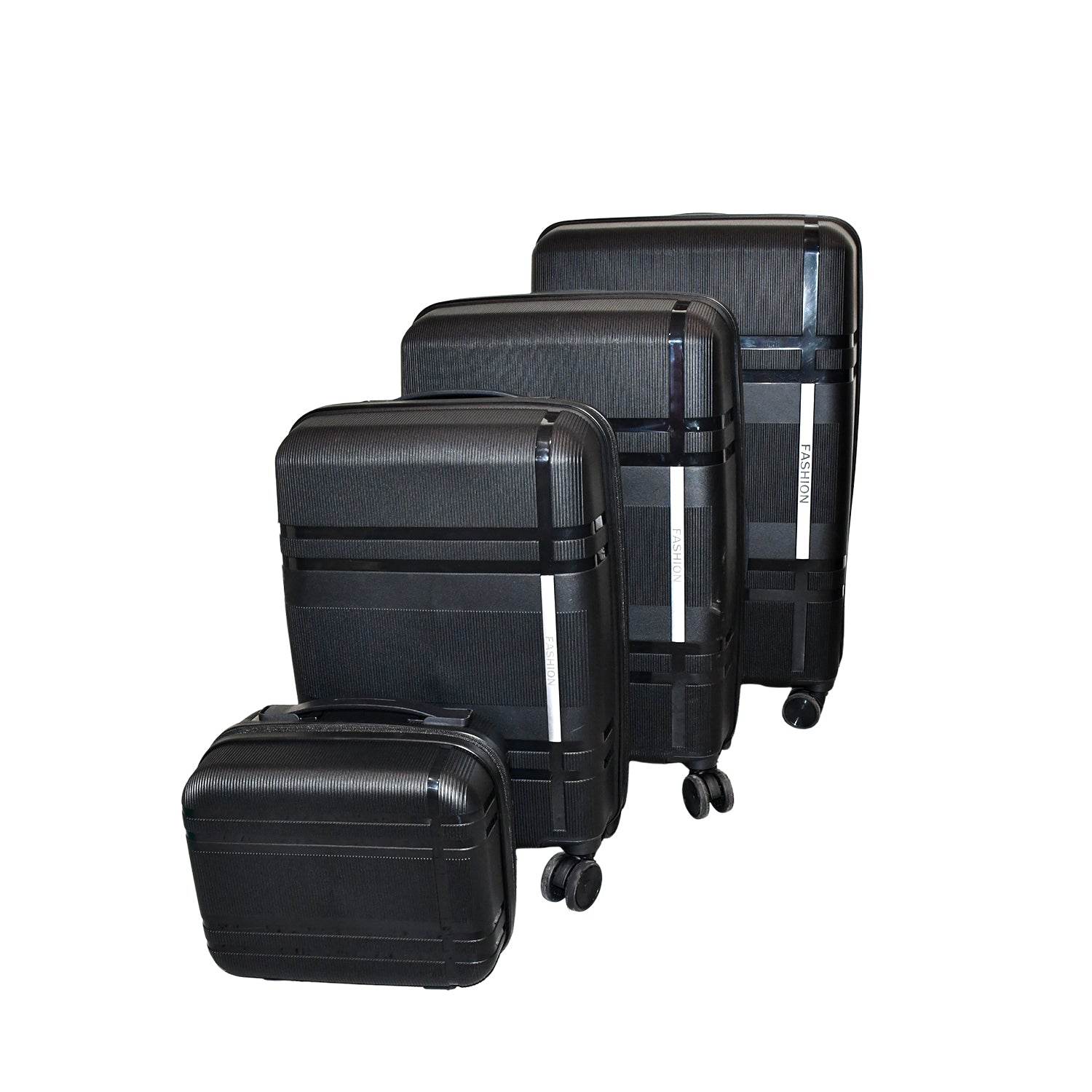 Mix Color Hard-shell Luggage Trolley 4-pc (Set) - 9XShoppy