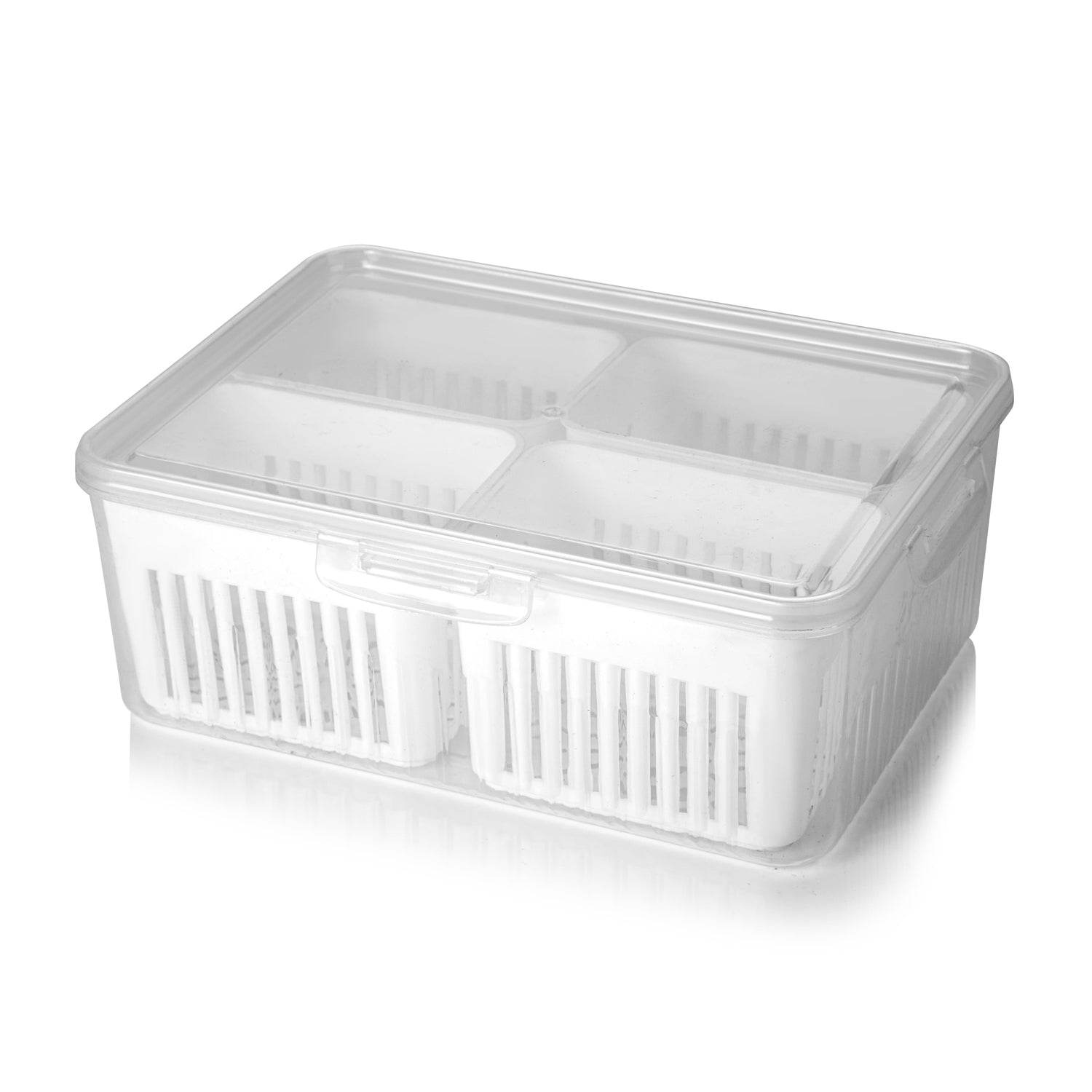 Fridge Storage Boxes Freezer Storage Containers Container For Kitchen Storage Set Storage In Kitchen Vegetable Storage Draining Crisper Refrigerator Food Box (1 Pc) - 9XShoppy