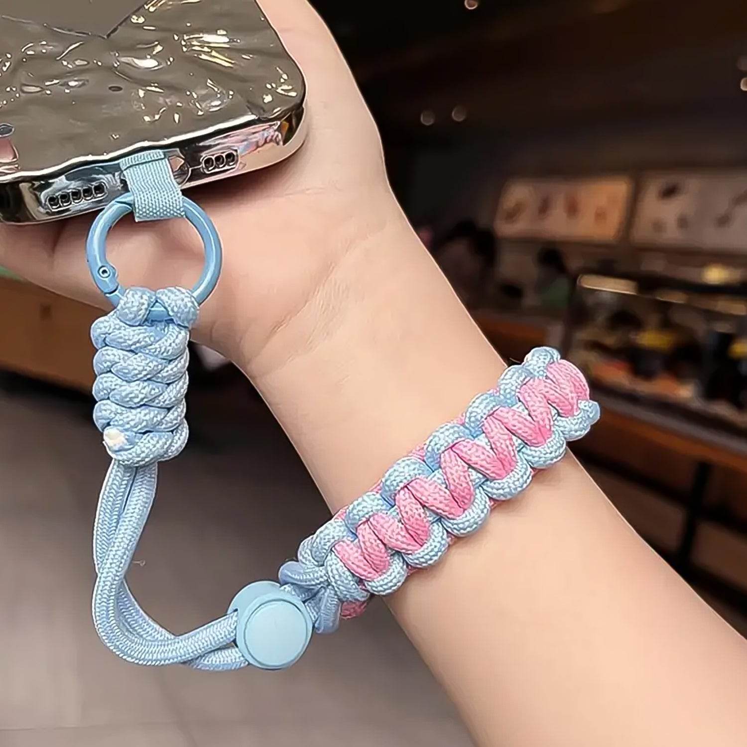 Multipurpose Adjustable Hand Wrist Strap Lanyardwith Cellphone Phone Strap (1 Pc 15 Inch Multicolor) - 9XShoppy