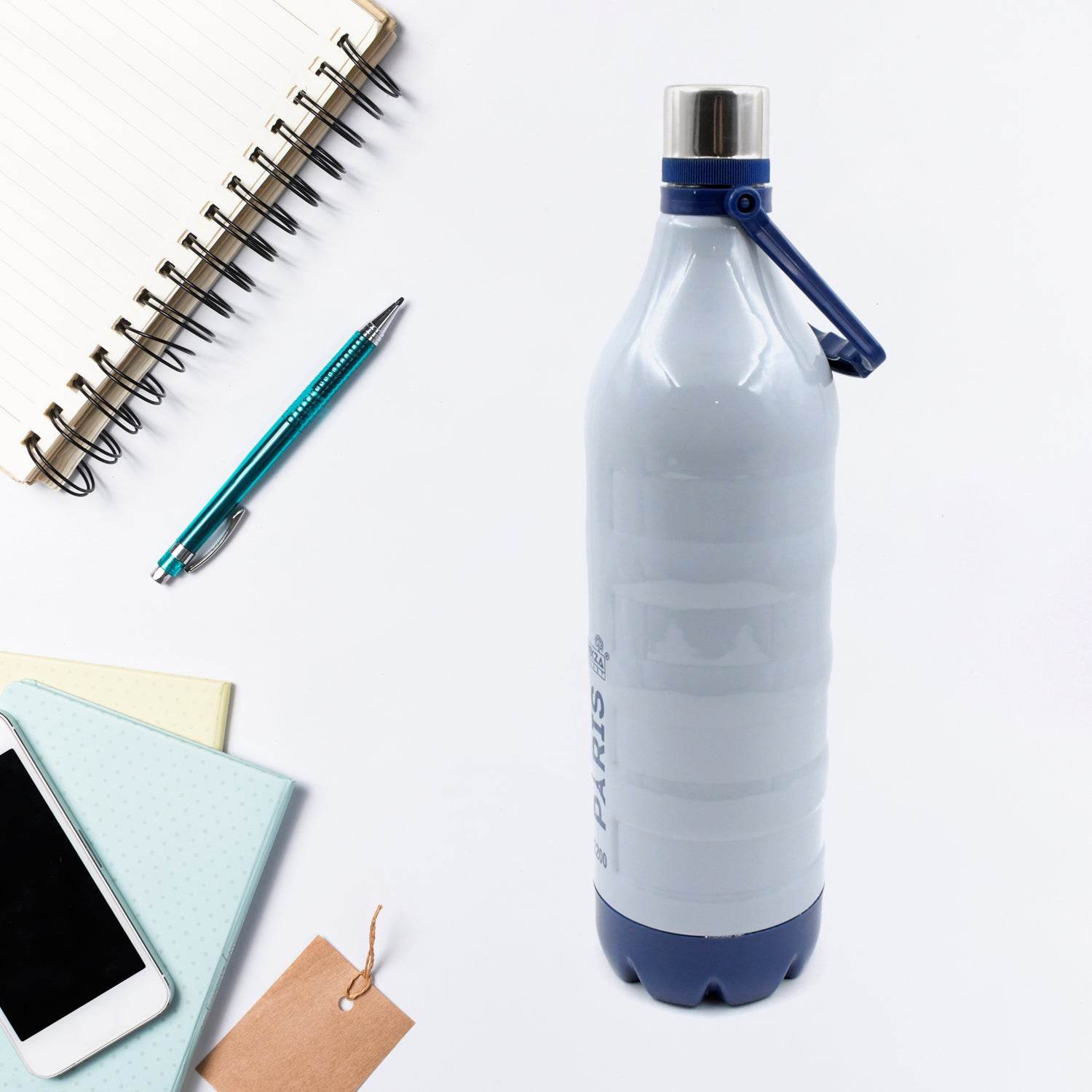 Plastic Sports Insulated Water Bottle With Handle Easy To Carry High Quality Water Bottle Bpa-free Leak-proof For Kids School For Fridge Office Sports School Gym Yoga (1 Pc 1500ml 2200ml) - 9XShoppy