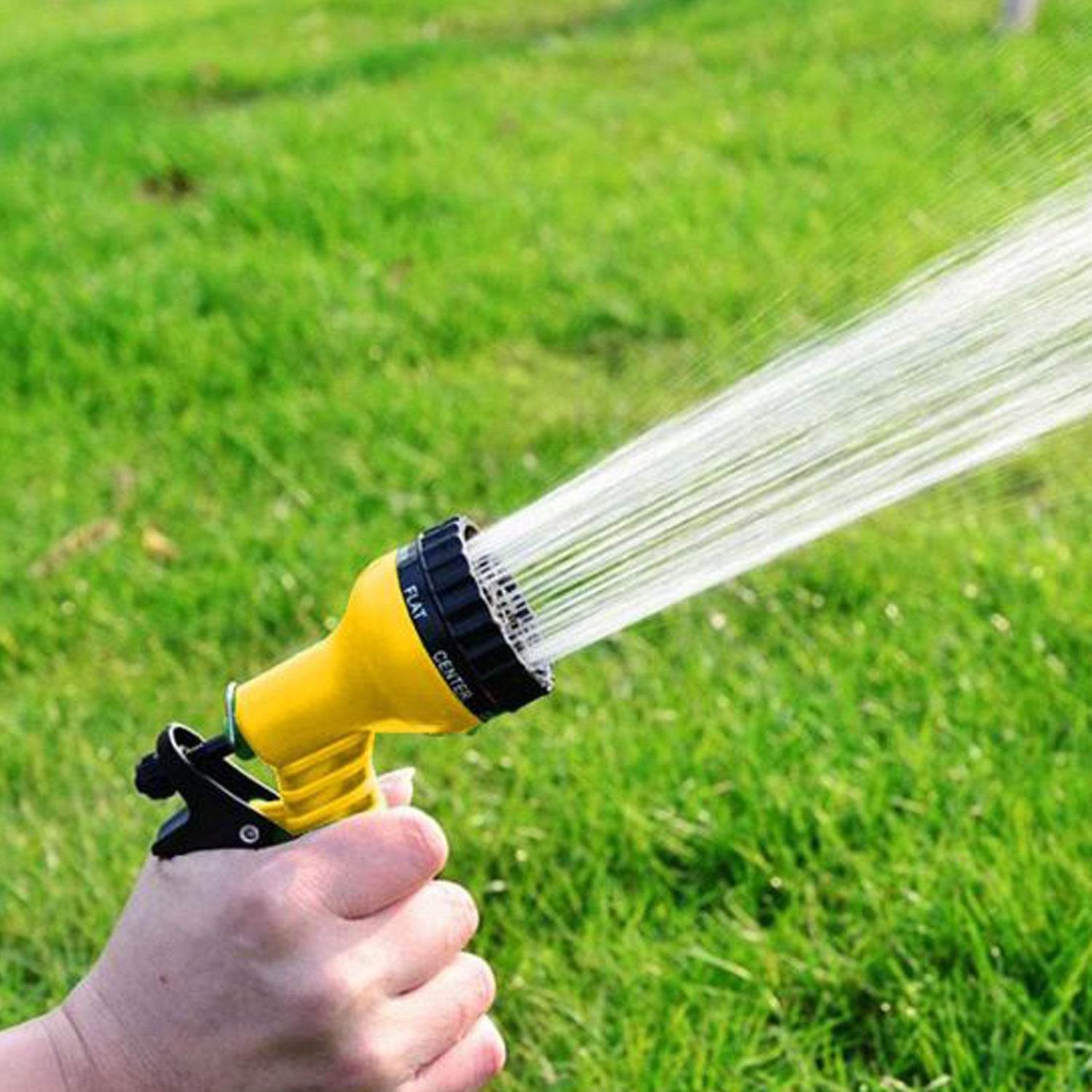 7441 Hose Nozzle Garden Hose Nozzle Hose Spray Nozzle With 8 Adjustable Patterns Front Trigger Hose Sprayer Heavy Duty Metal Water Hose Nozzle For Cleaning Watering Washing Bathing - 9XShoppy