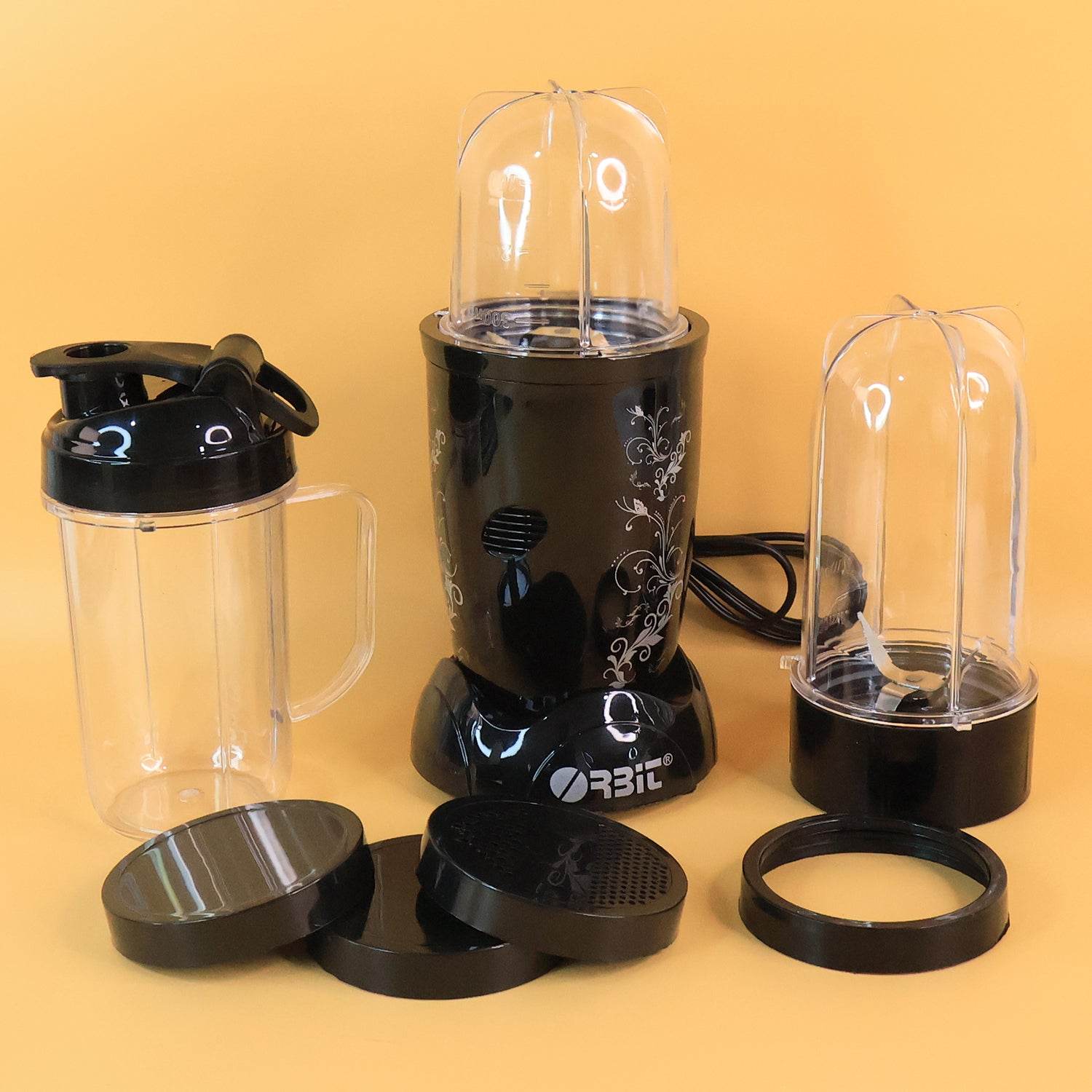 Orbit Bullet Mixer Grinder - 400W with 3 Jars - 9XShoppy