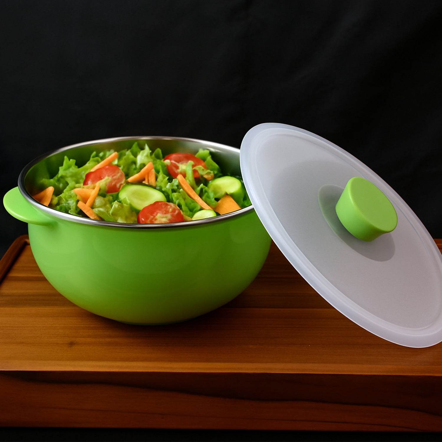 Apex 2200ml Microwave-safe Plastic Serving Bowl With Lid (1 Pc) - 9XShoppy