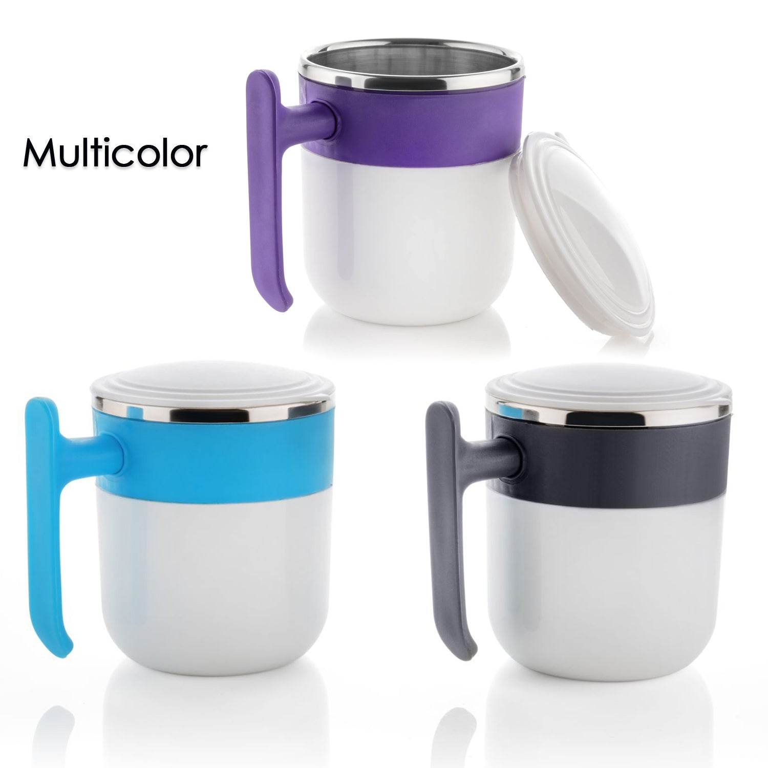 5767 Stainless Steel Lid Cover Hot Coffeetea Mug Hot Insulated Double Wall Stainless Steel Coffee And Milk Cup With Lid - Coffee Cup (1 Pc ) - 9XShoppy