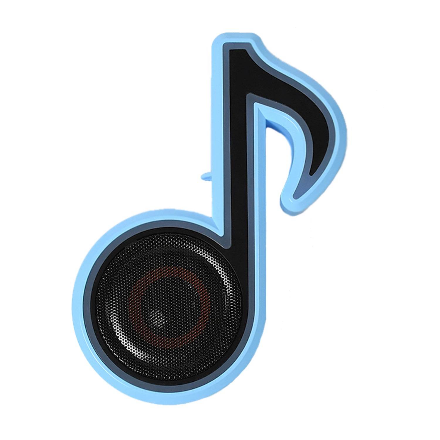 6068 Mini Portable Music Note Shape Speaker Subwoofer Colorful Musical Note Led Lighting Sound For Creatives Gift Computer Phone Sound Equipment - 9XShoppy