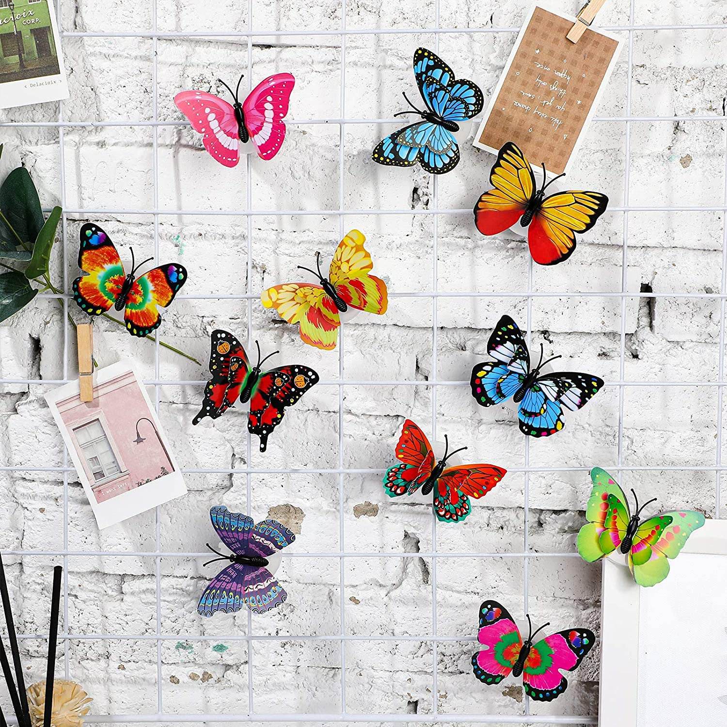 6278 The Butterfly 3d Night Lamp Comes With 3d Illusion Design Suitable For Drawing Room Lobby. - 9XShoppy