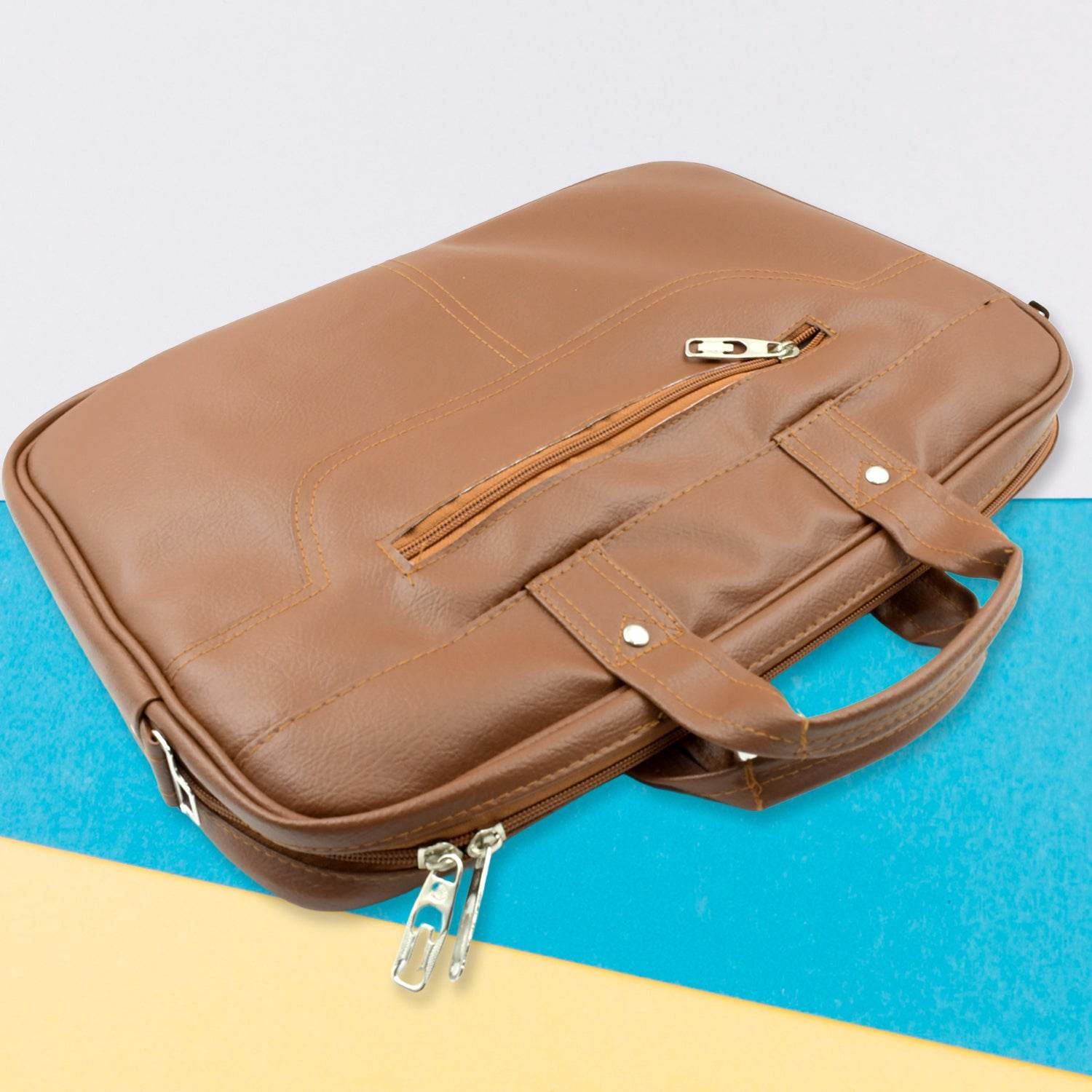 Office Laptop Bag Faux Leather Executive Formal - 9XShoppy