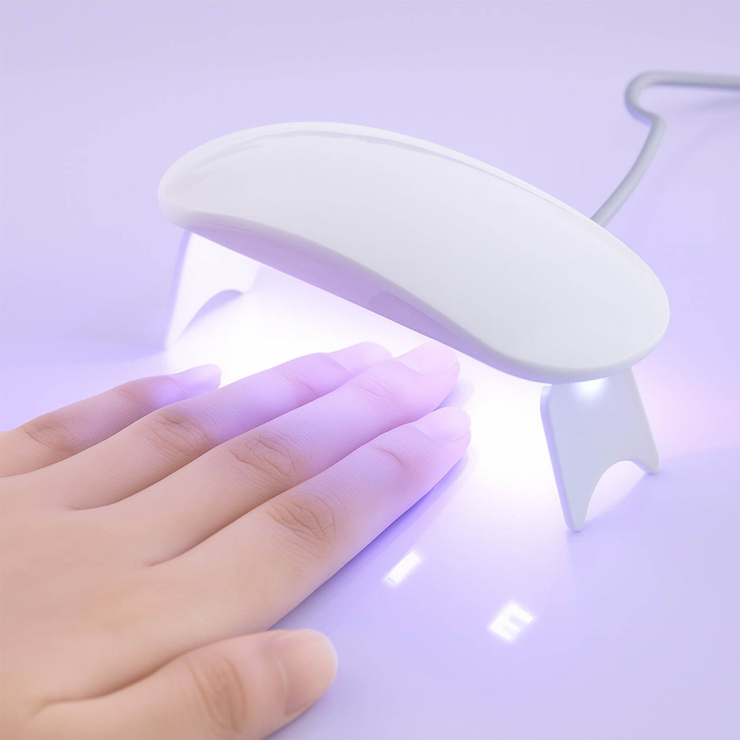 Mini Portable Uv Led Nail Lamp For Gel Nail Polish Curing (1 Pc) - 9XShoppy