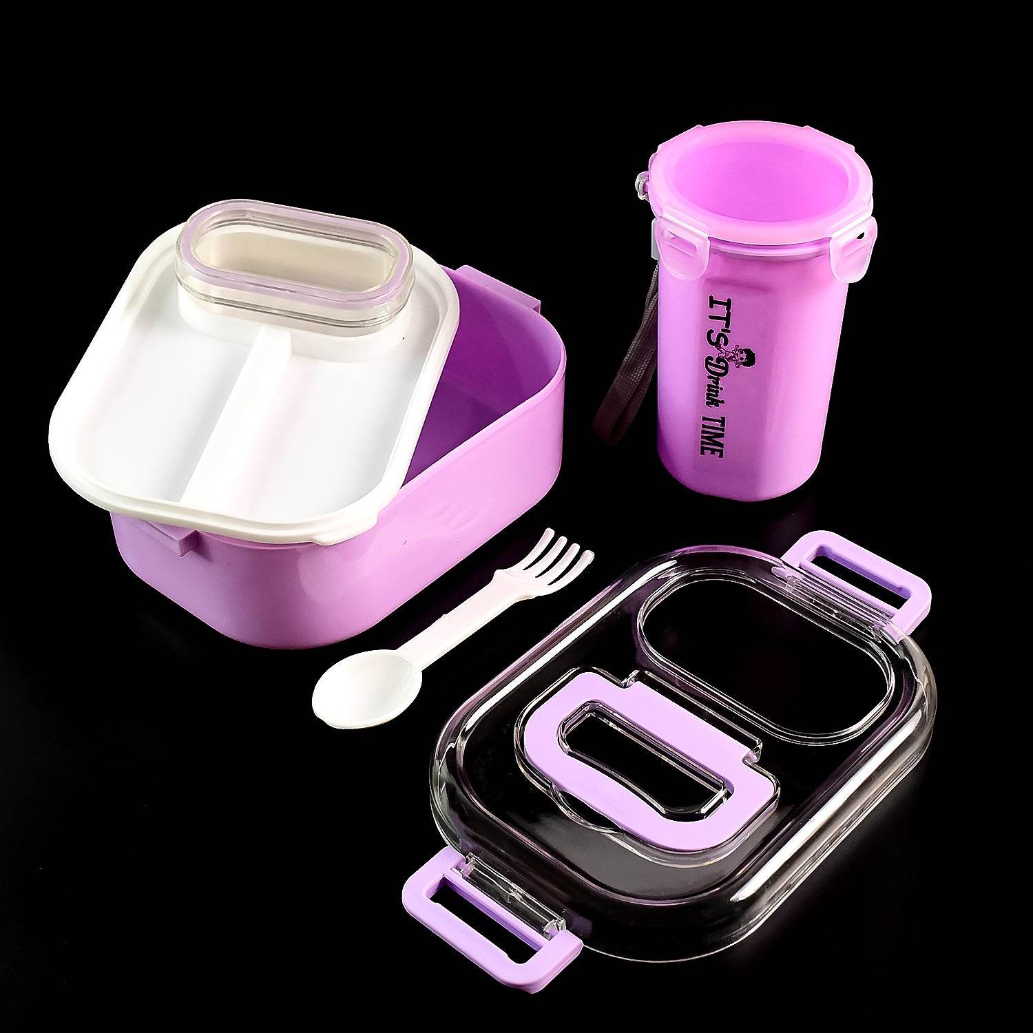 Multi-functional 1 Set Leakproof Lunch Box With Cutlery Tumbler - 9XShoppy
