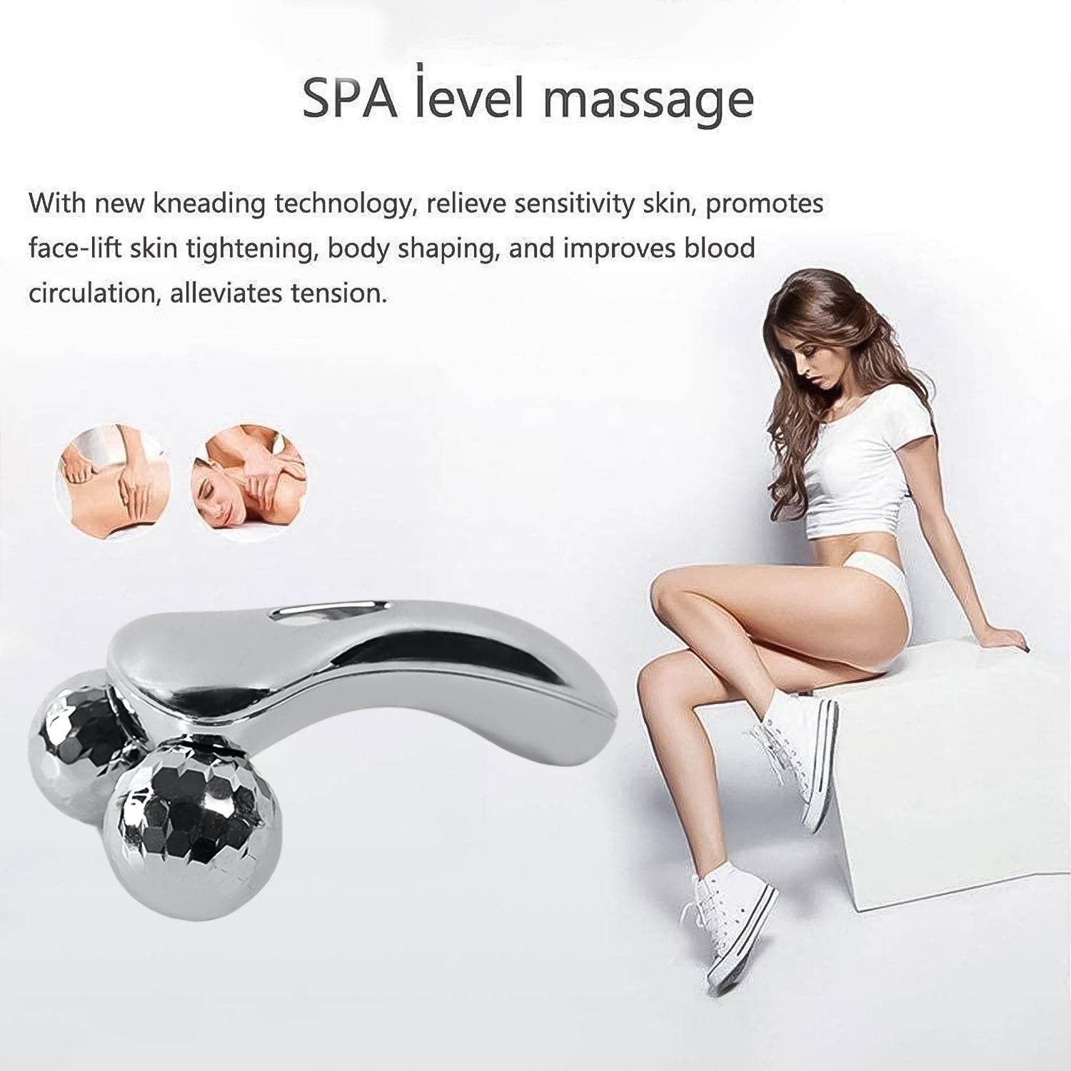 8358 360 Degree Facial Roller Designed For Face Lifting And Skin Tightening Improves Blood Circulation And Reduces Puffiness. - 9XShoppy