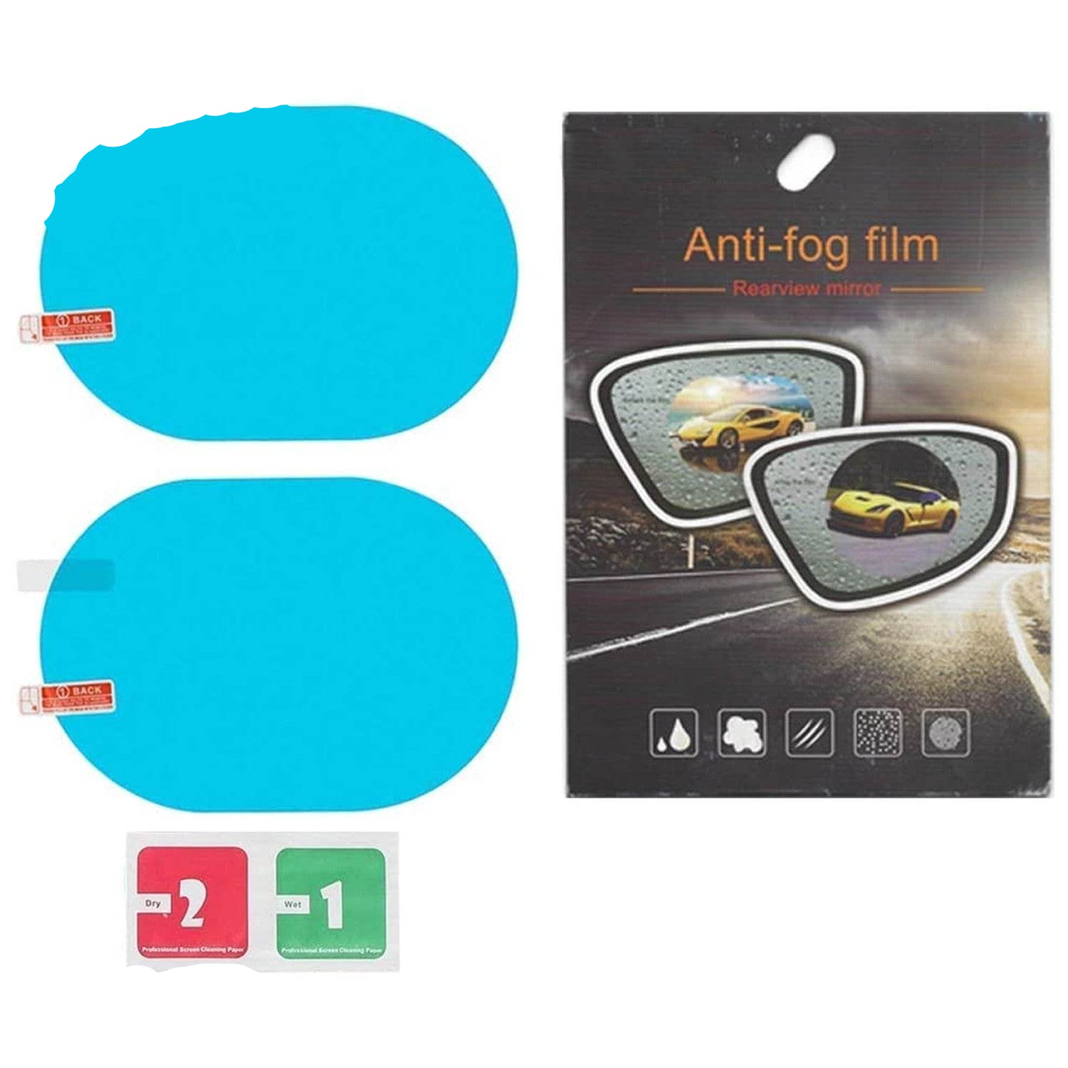 7552 Anti Fog Anti Scratch Interior Rearview Car Mirror Film Waterproof Hd Clear Protective Sticker Film For Safe Driving Car Mirrors Side Windows - 9XShoppy