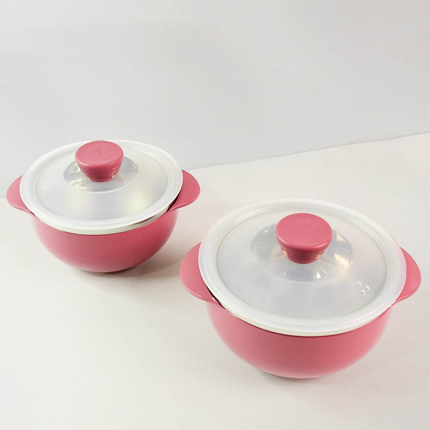 Apex Premium Plastic Serving Bowl Set With Lids (2 Pc) - 9XShoppy
